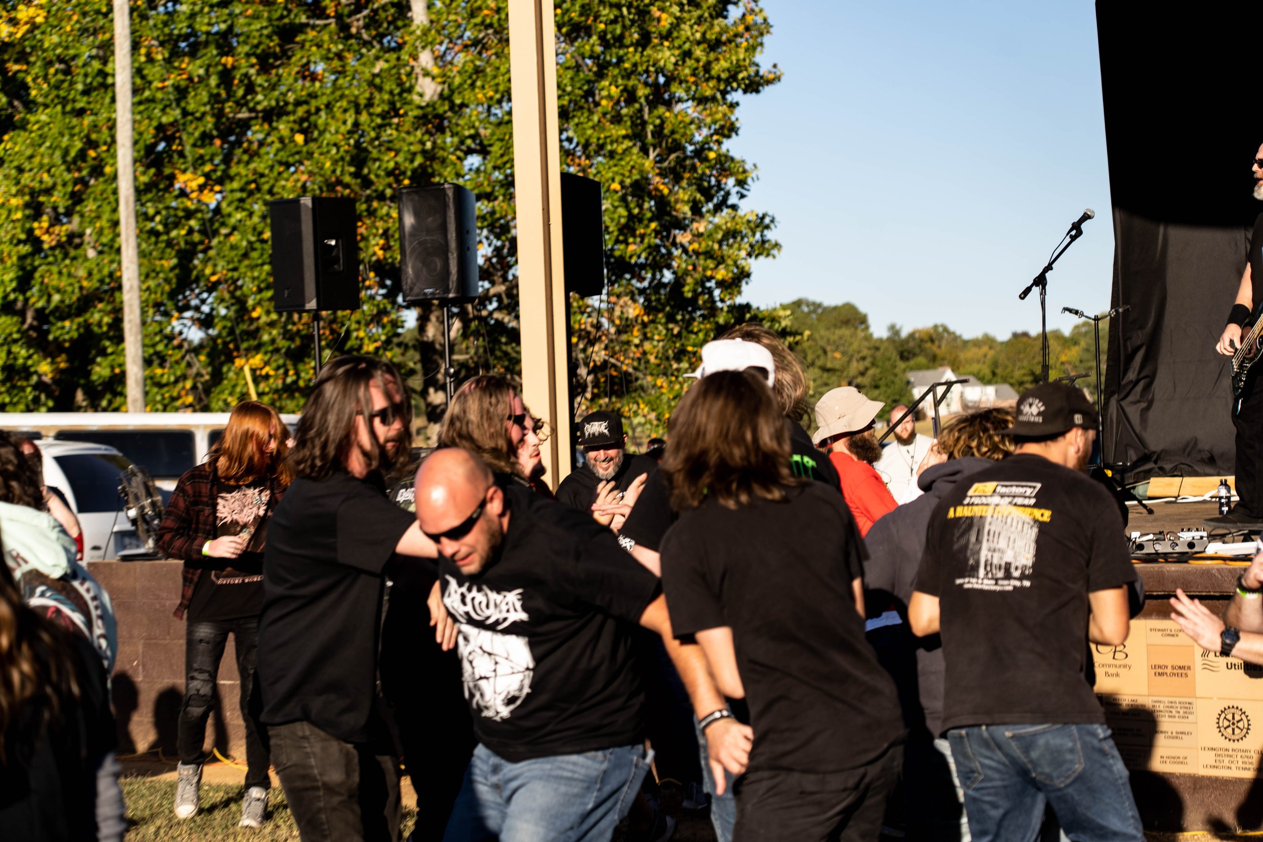 A moshpit breaks out during Eyes of the Living at Tennessee Metal Devastation Festival