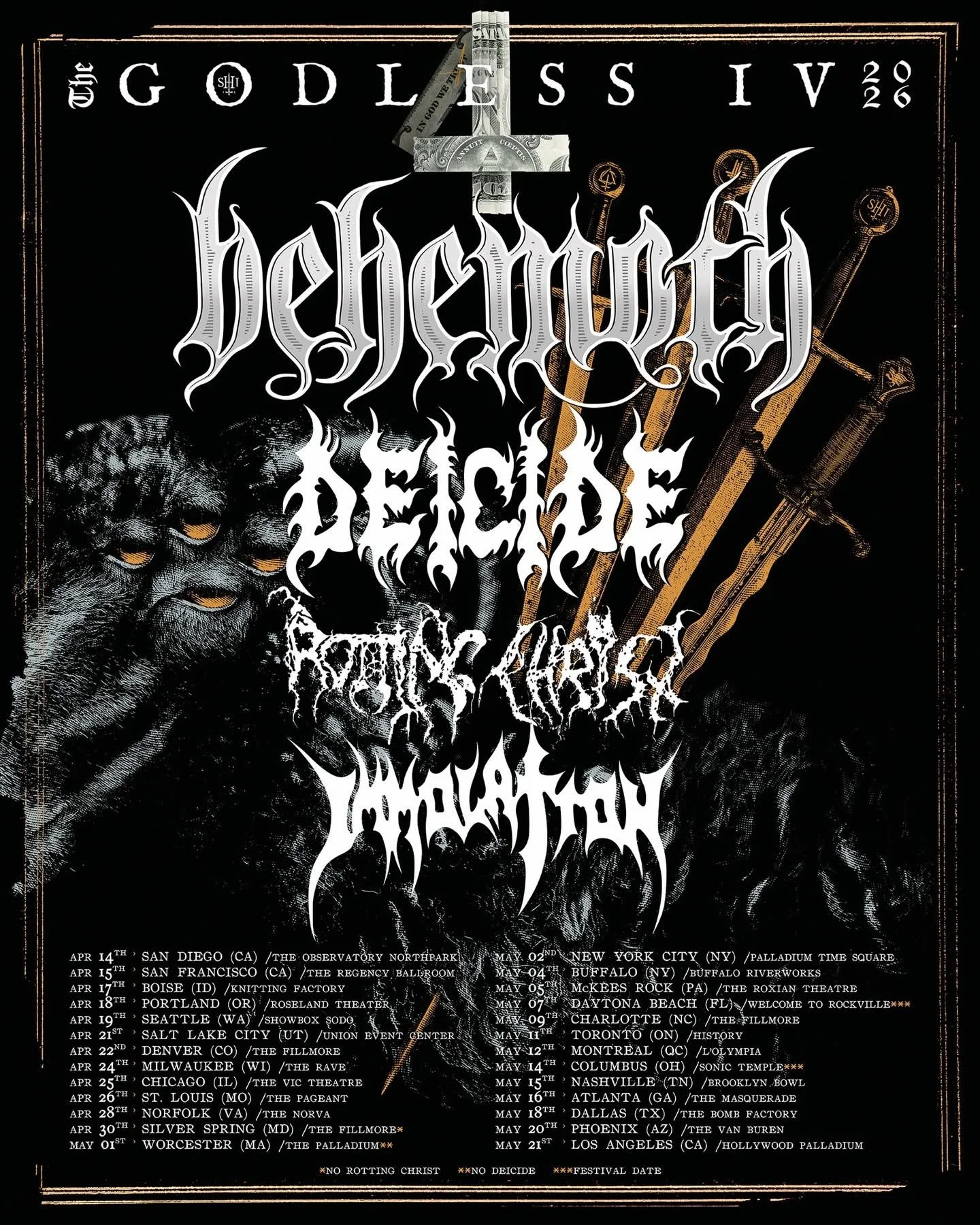 The Godless IV 2026 Tour 