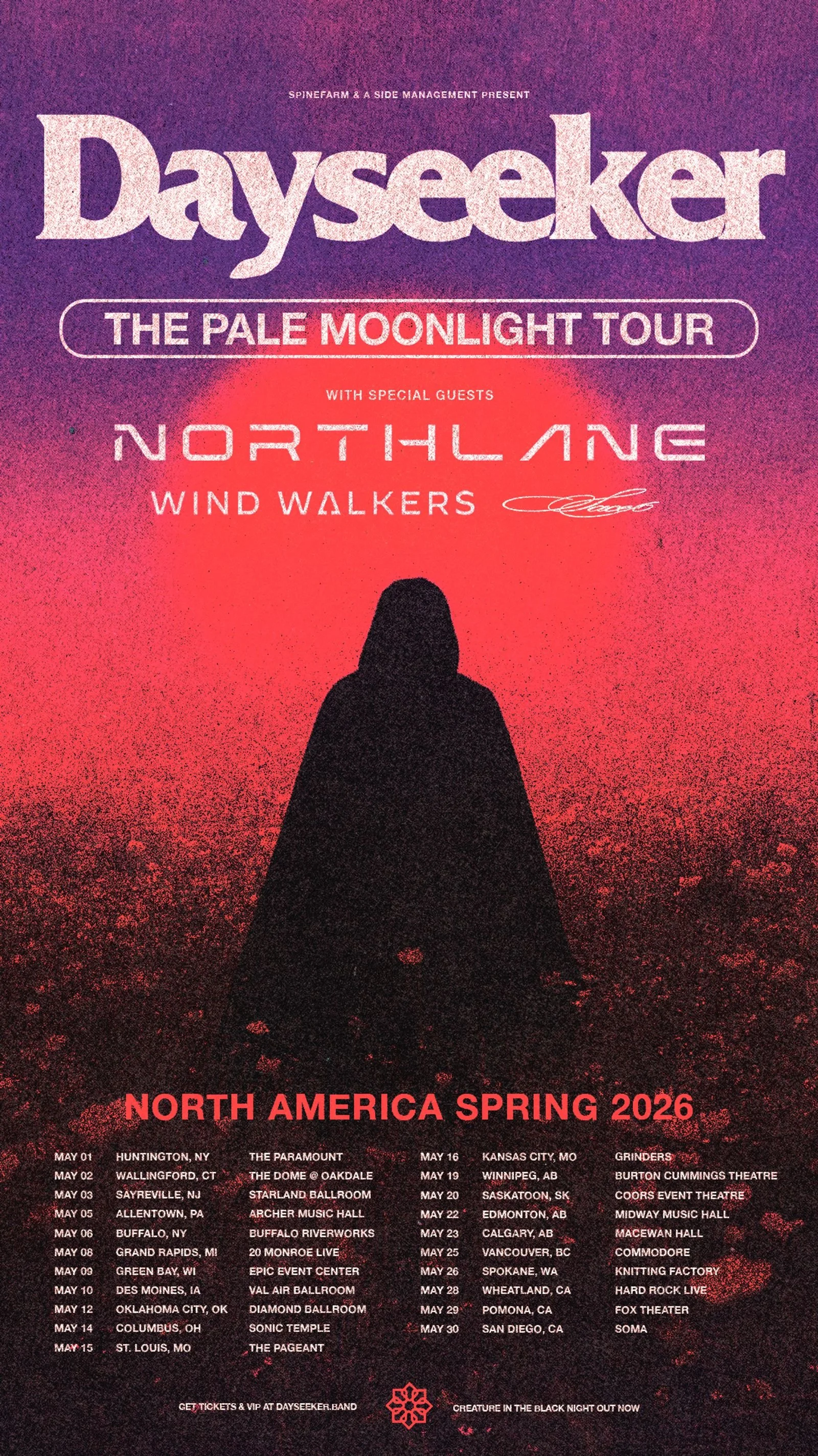 Dayseeker: The Pale Moonlight Tour 2026