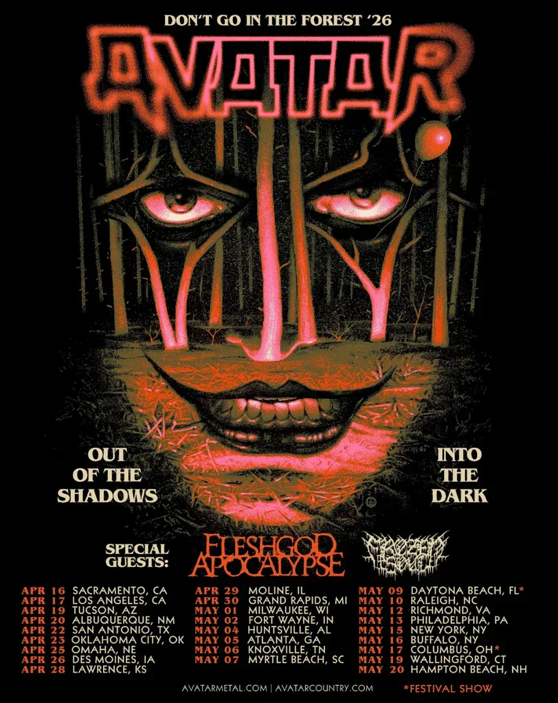 Don't Go In The Forest Tour Featuring Avatar, Fleshgod Apocalypse &amp; Frozen Soul
