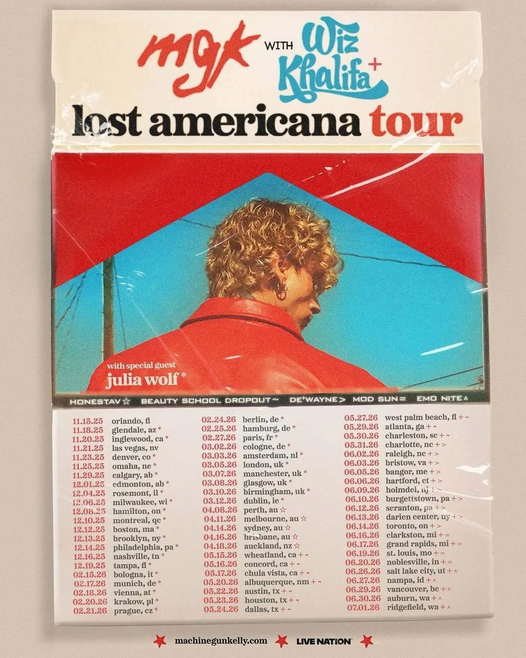 Lost Americana Tour Featuring MGK, Wiz Khalifa &amp; De'Wayne 6.13.2026