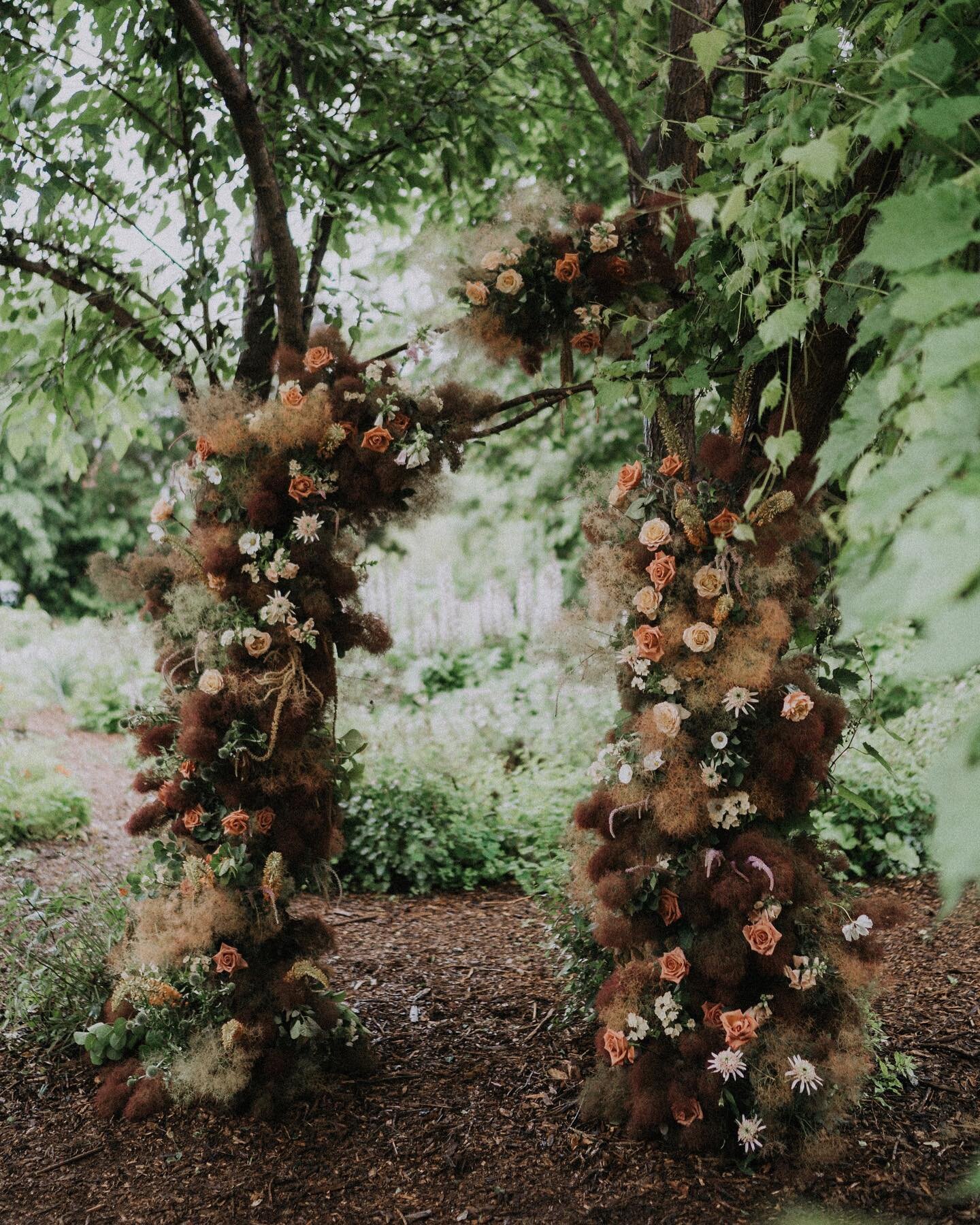 Some detail shots of our wedding arch. I was mildly worried about feeling stressed doing my own wedding flowers but it turned out to be such a fun experience. I got to design with complete freedom and I was creating things that my friends and family 