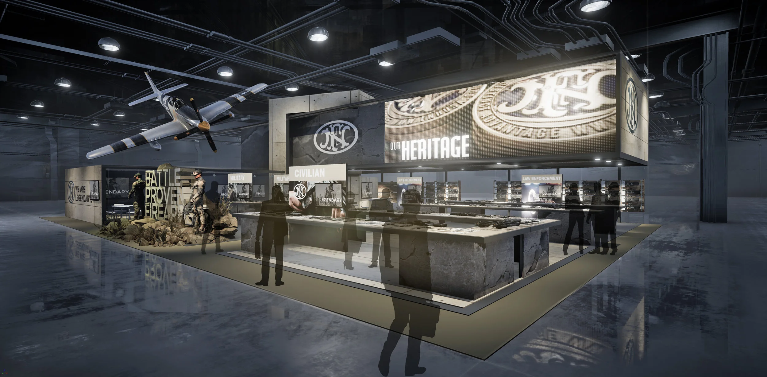  FN America - Shot Show | Main Approach Rendering 