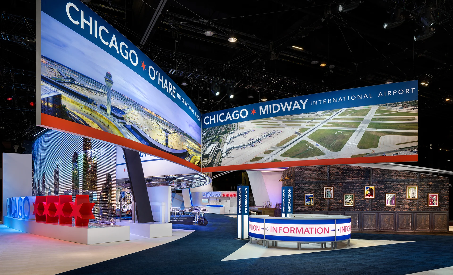  A 32,000 square foot exhibit featured vignettes that highlighted the diverse culture of Chicago – positioning it as a true destination and travel hub.  