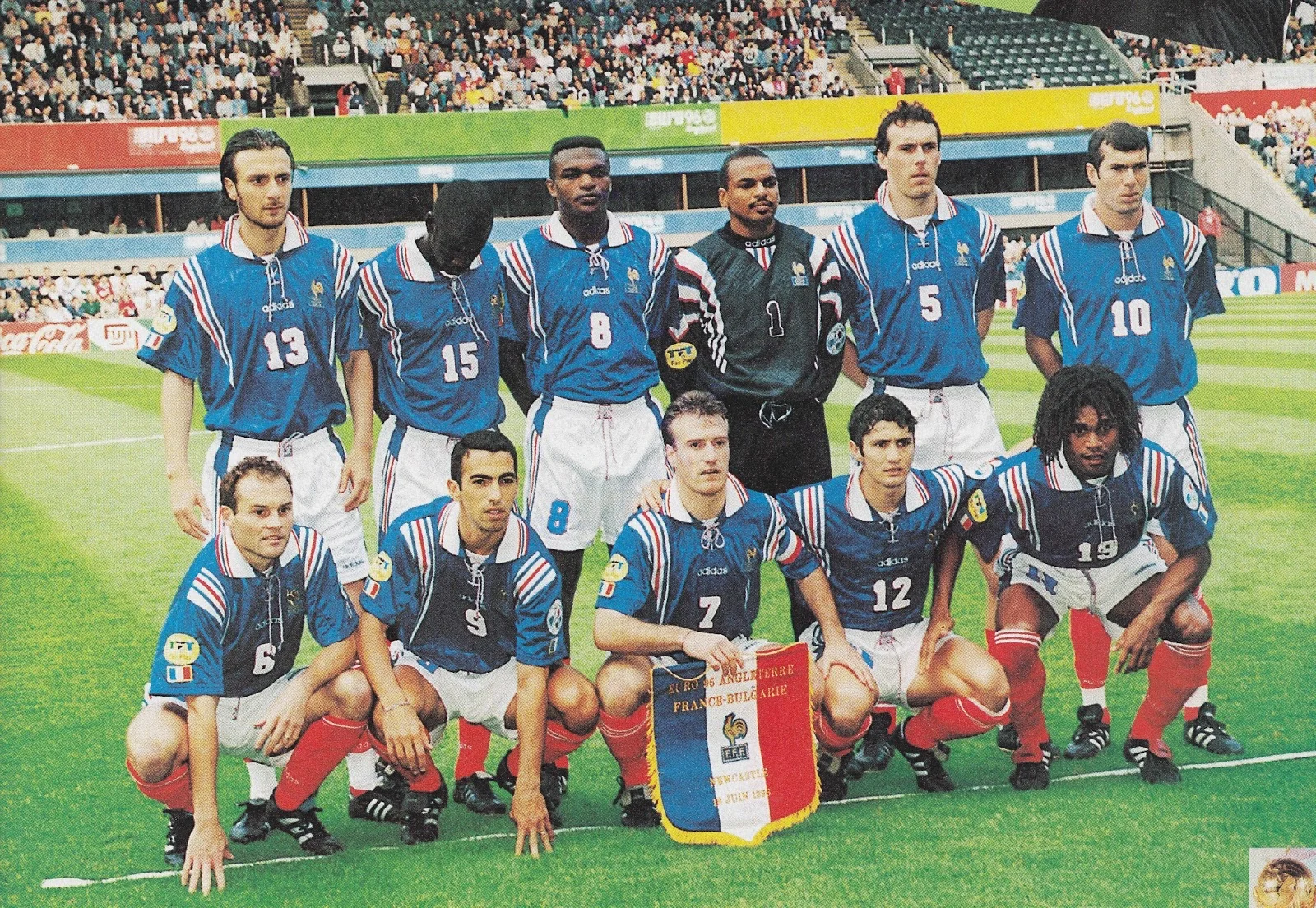 French Euro Team of 1996 that featured their new number 10.