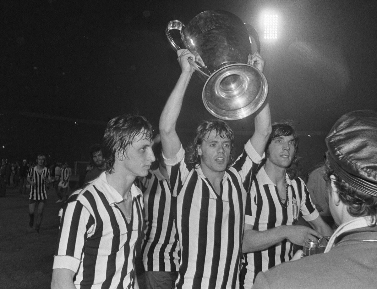 Ajax with the “big eared trophy”