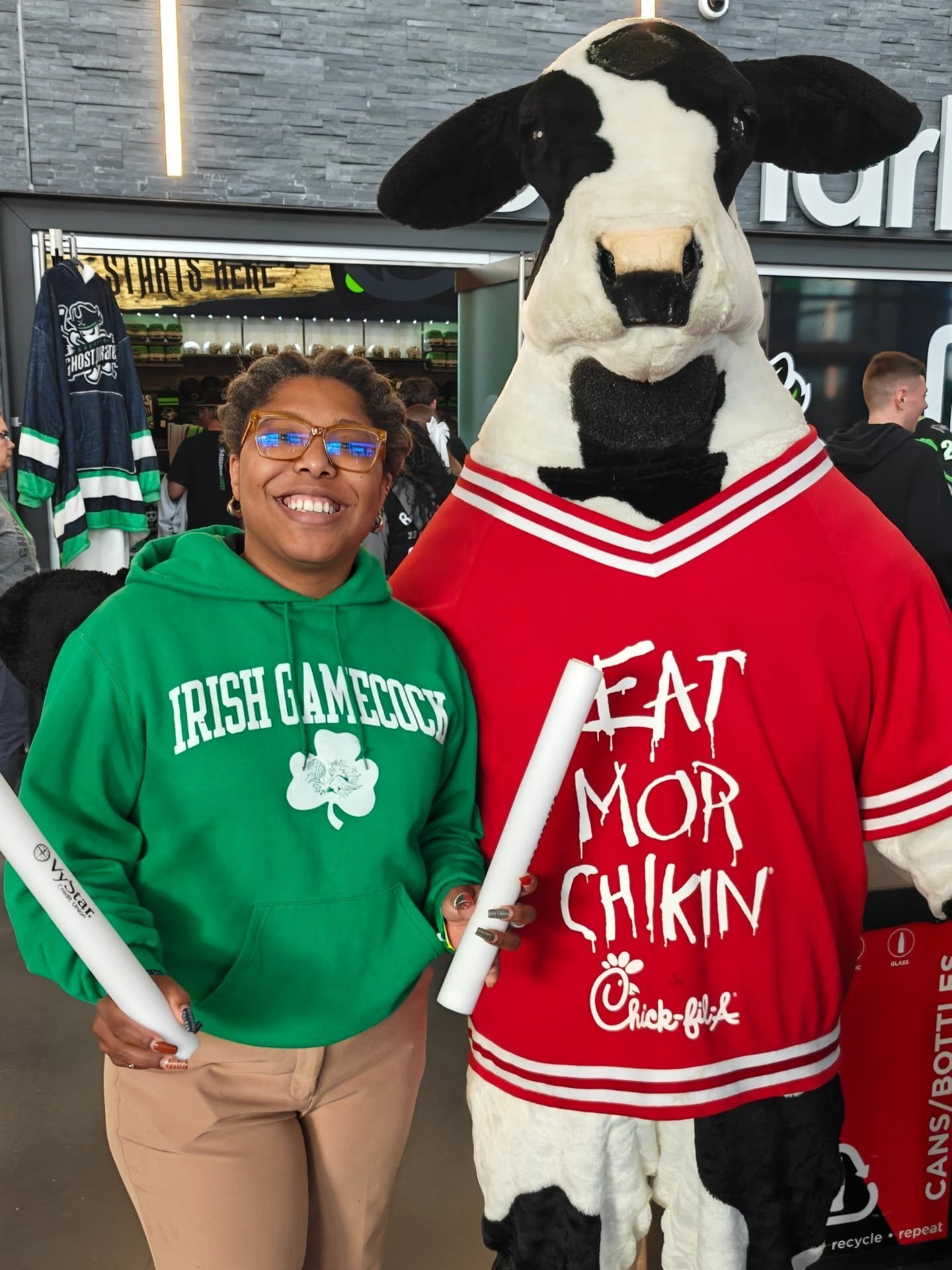 Mama had a chicken! Mama had a COW!