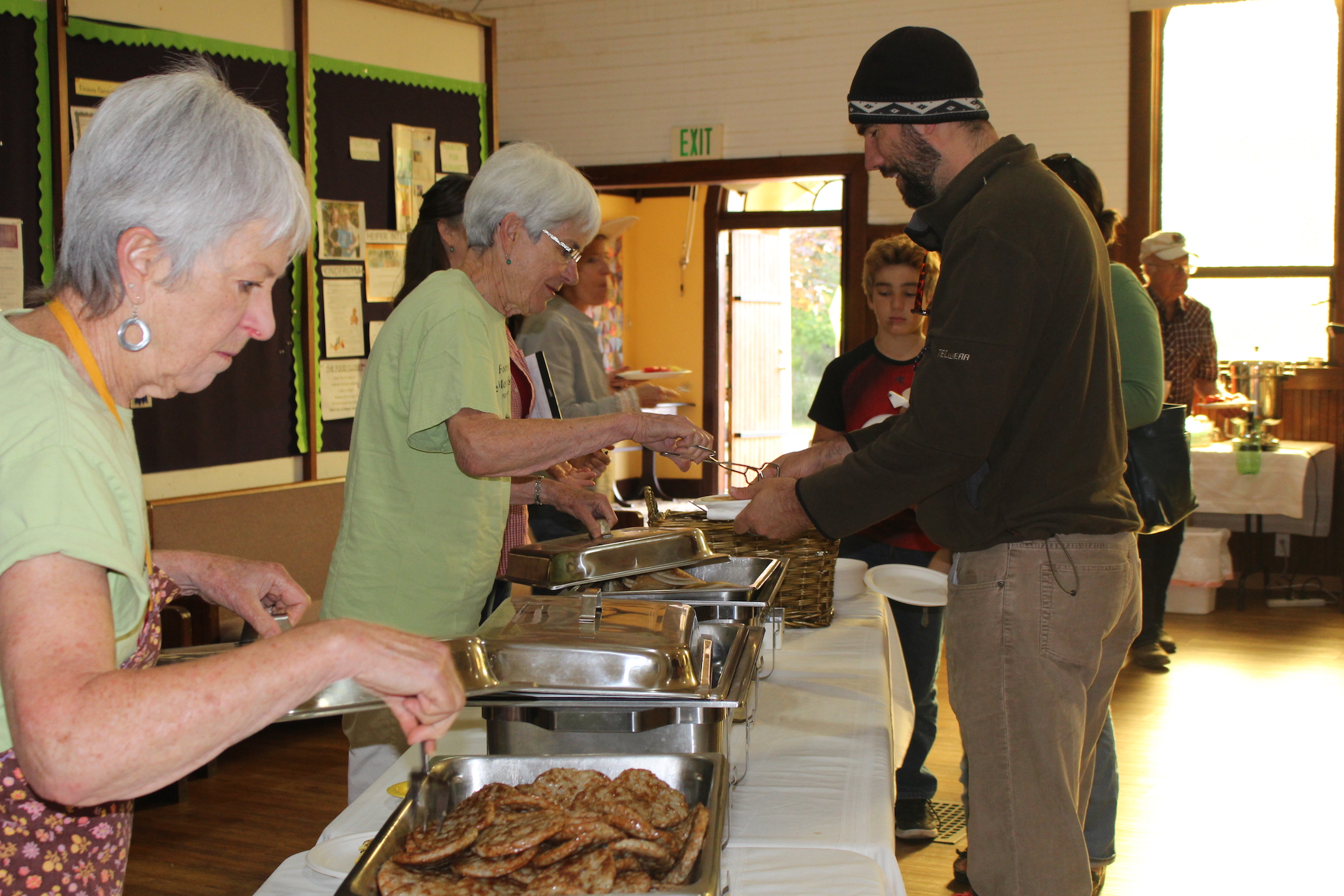 Serving pancake breakfast.JPG