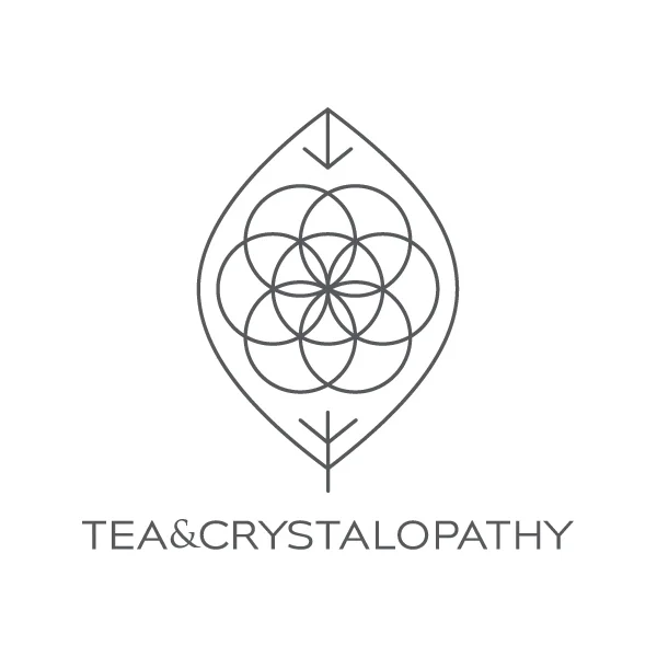 Crystalopathy Logo Design for Herbal Tea & Gemstone Stirrer Combination