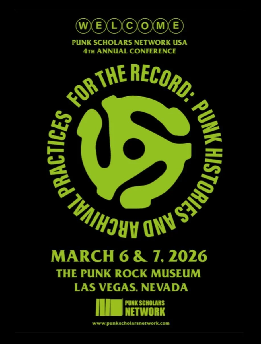 What are you doing March 6th and 7th? Gonna be in Sin City? I will. I&rsquo;ll be presenting at @punkscholarsnetwork.us in Vegas @thepunkrockmuseum. It&rsquo;s the 4th annual meeting of my favorite conference, the U.S. &amp; Canada chapter of the Pun