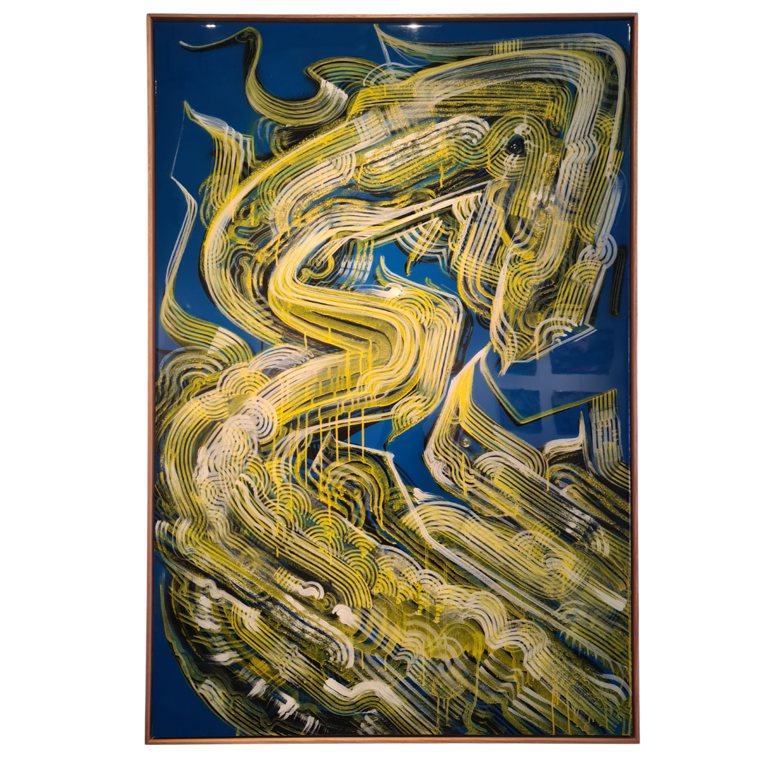 Bailer Melbourne Graffiti Artist - Solo Exhibition Mixed Messages - Artwork titled Depth Perception