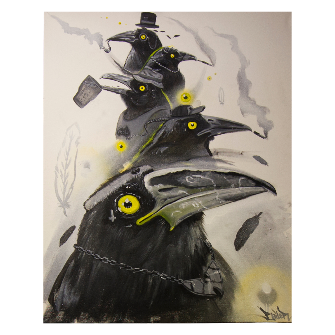 Bailer Melbourne Graffiti Artist - Solo Exhibition The Most Dedicated - Artwork titled Birdman