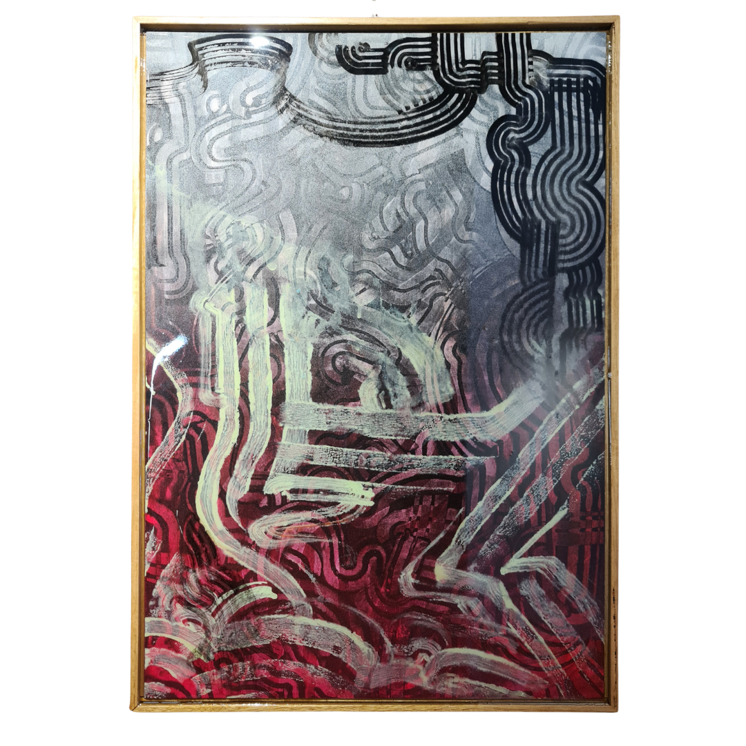 Bailer Melbourne Graffiti Artist - Solo Exhibition Mixed Messages - Artwork titled Hierarchy Anarchy