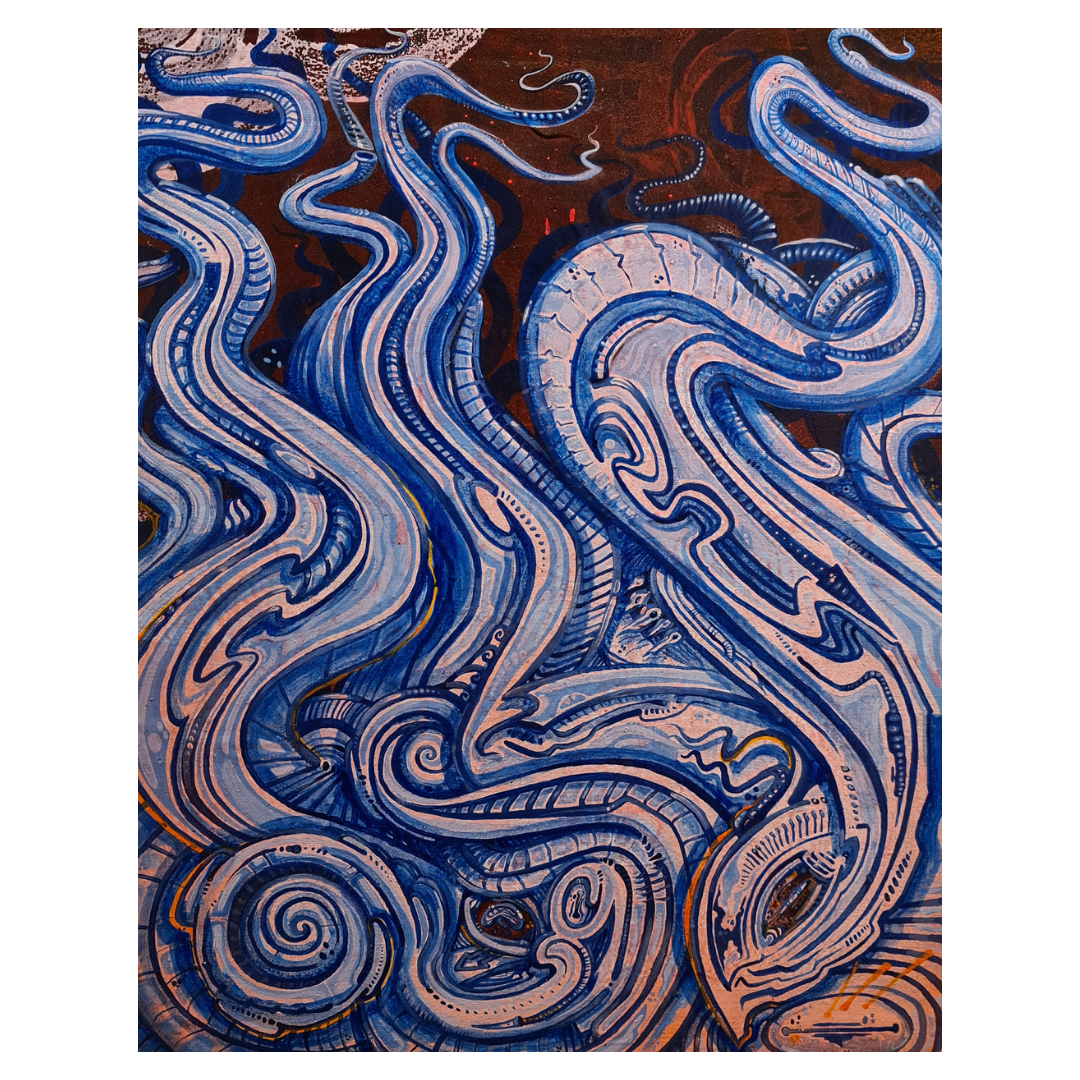 Bailer Melbourne Graffiti Artist - Group Exhibition Reconnections - Artwork titled x