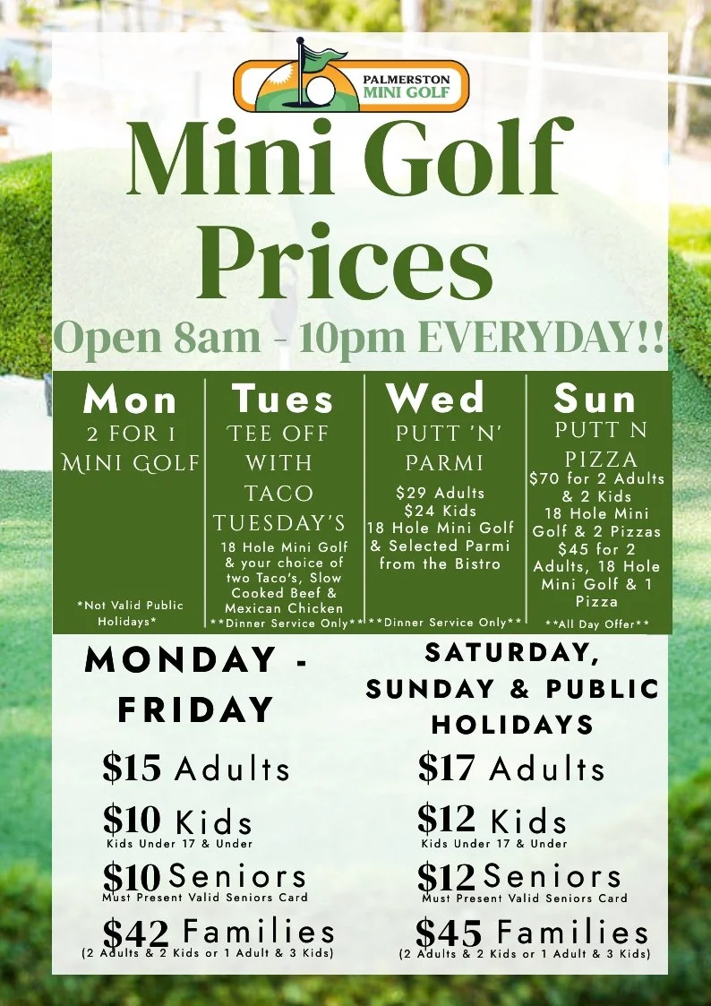 What's On — Palmerston Golf Course