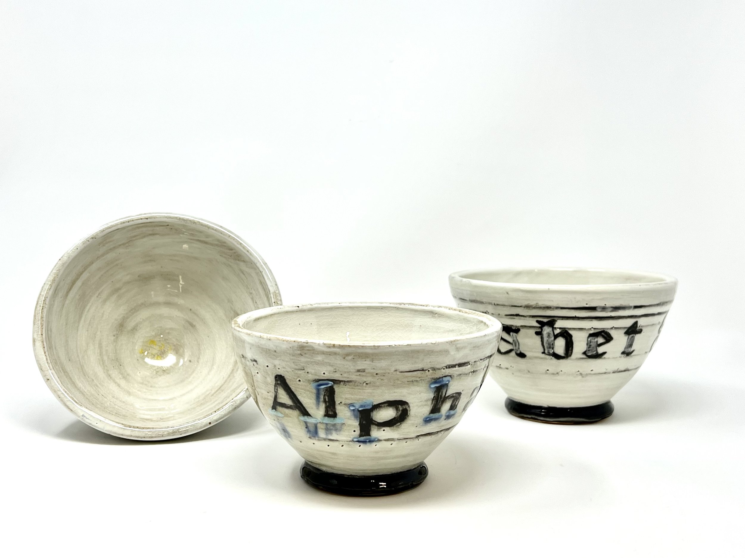 Wheel-thrown bowls