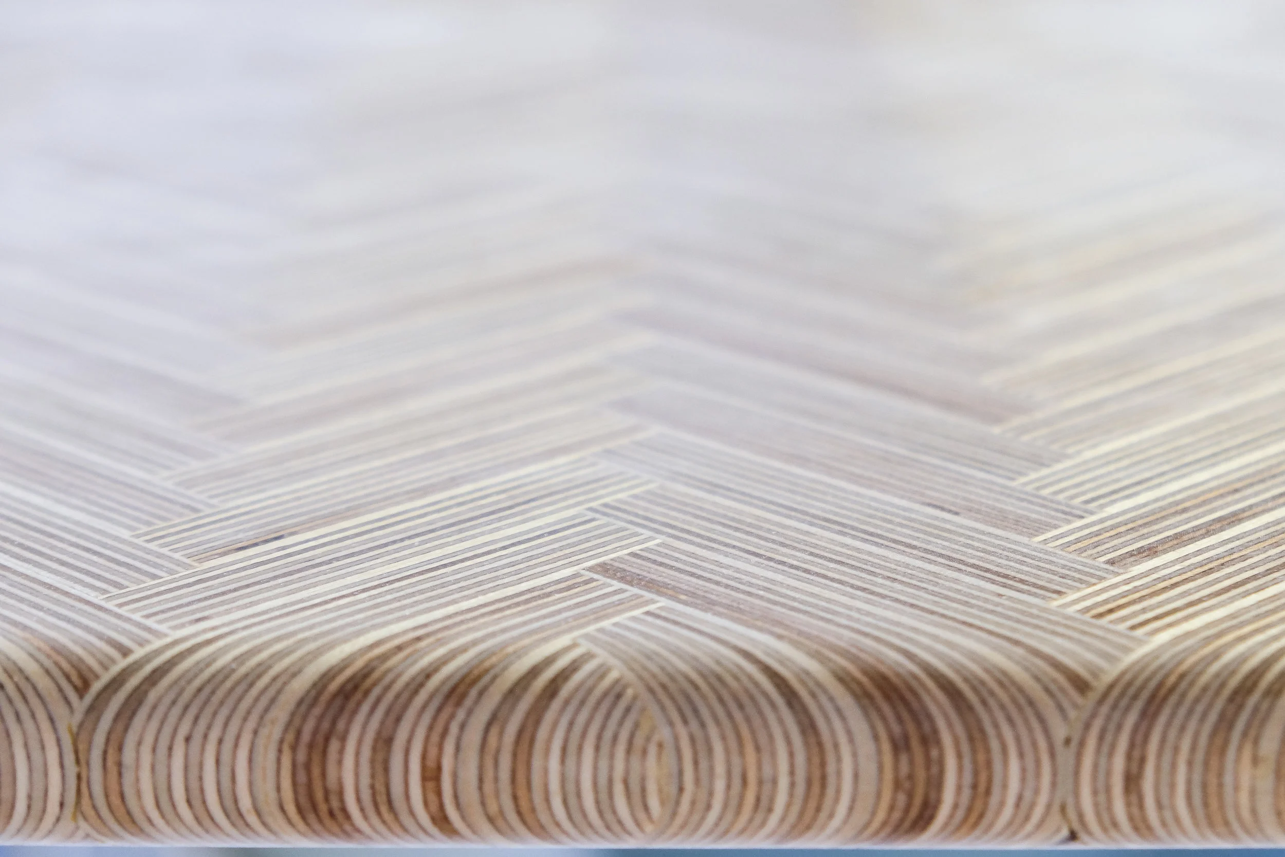 DIY MODERN PLYWOOD COFFEE TABLE HERRINGBONE TOP — OSO DIY