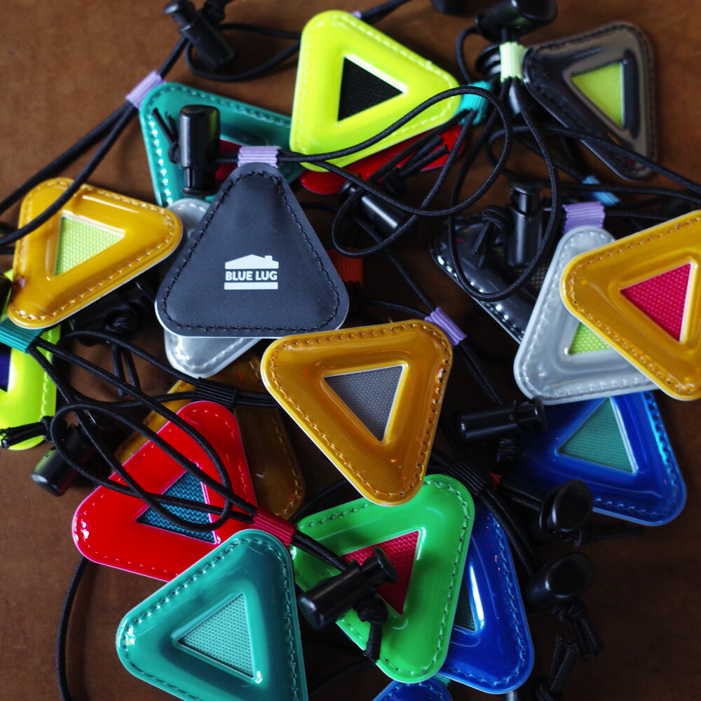Blue Lug Mini Triangle Reflector — Golden Pliers Blue Lug Mini Triangle Reflector — Golden Pliers