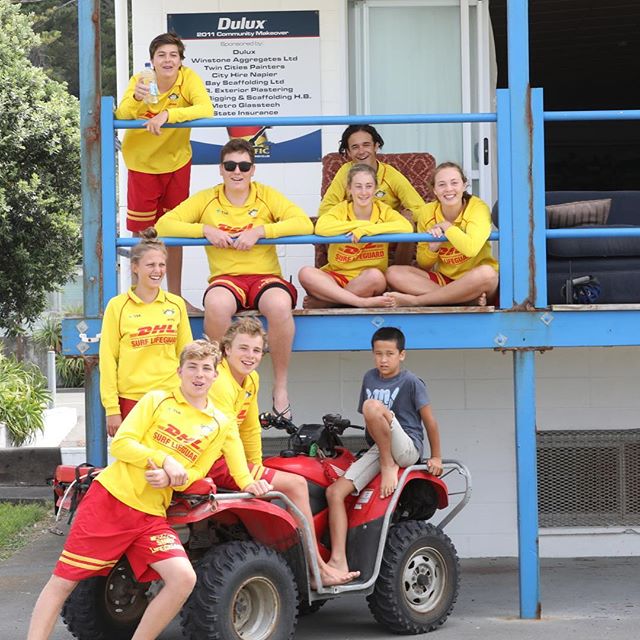 Our friends next door to@fishbike, the Pacific Surf life Saving club Sunday patrol. Thank you for the eight years. #damgoodneighbors #pacificsurflifesavingclub #marineparadenapier #lifeguards #surflifesaving #volunteering