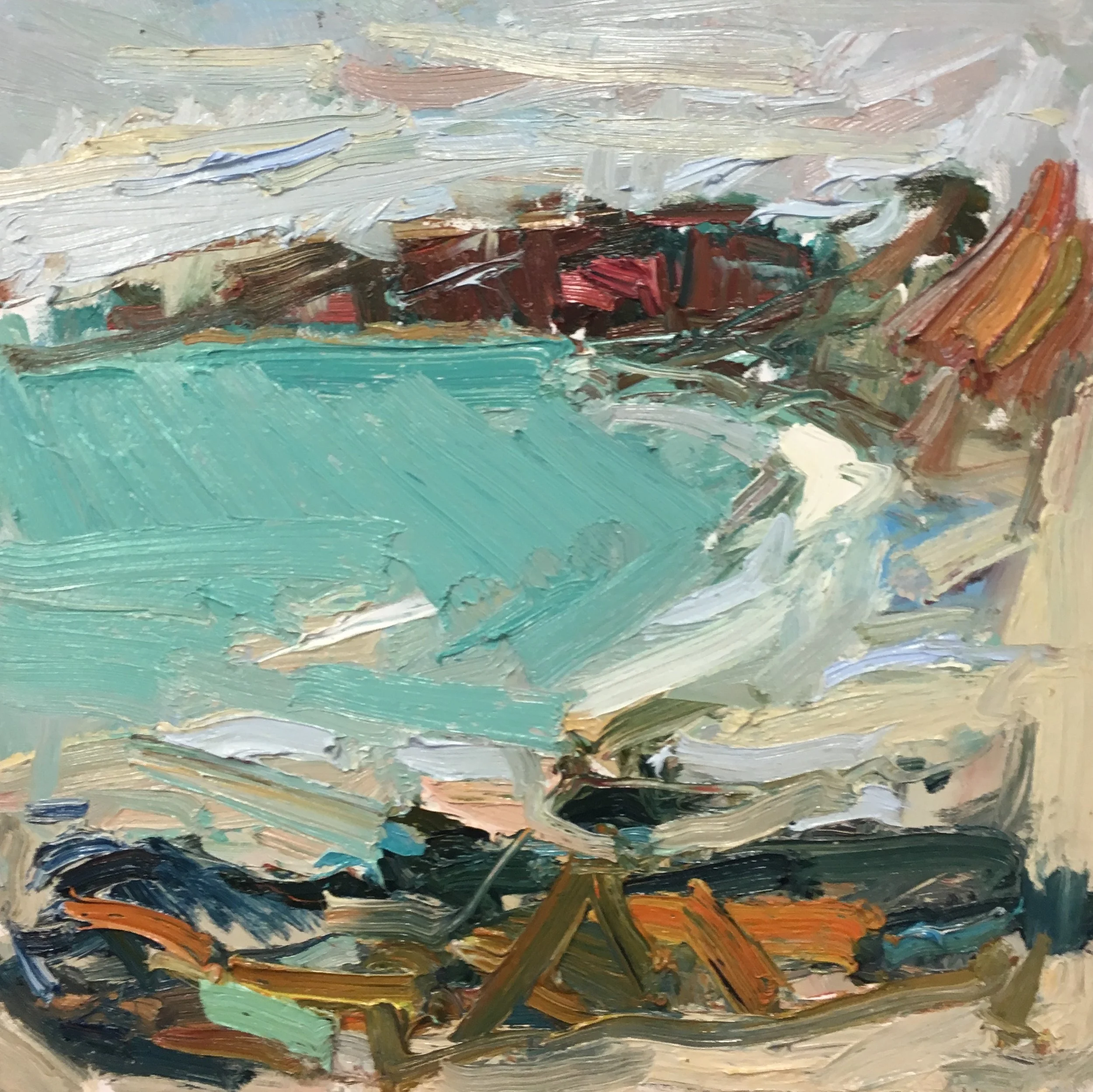 A new yrs day sennen 50-50cm oil £1650