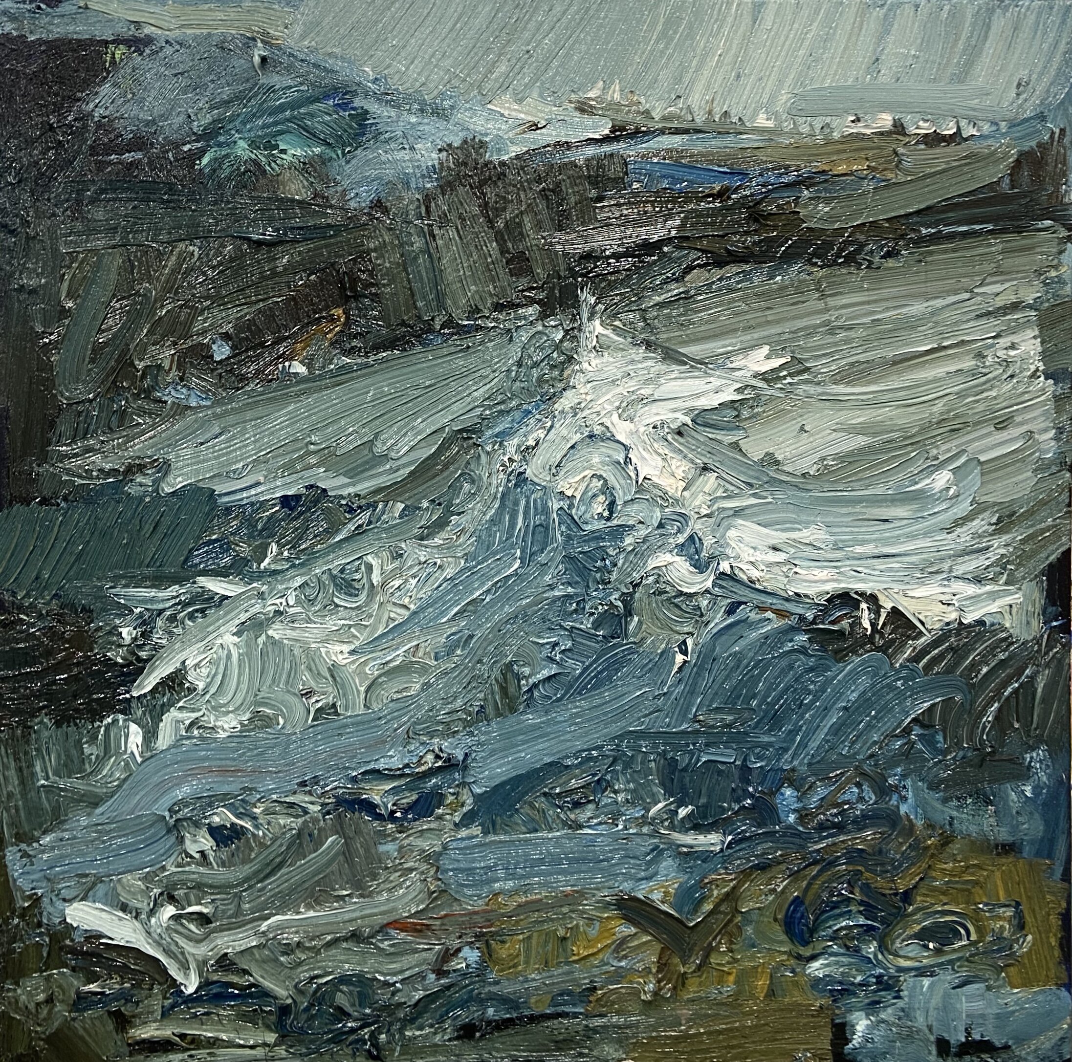 Night waves 90-90cm oil