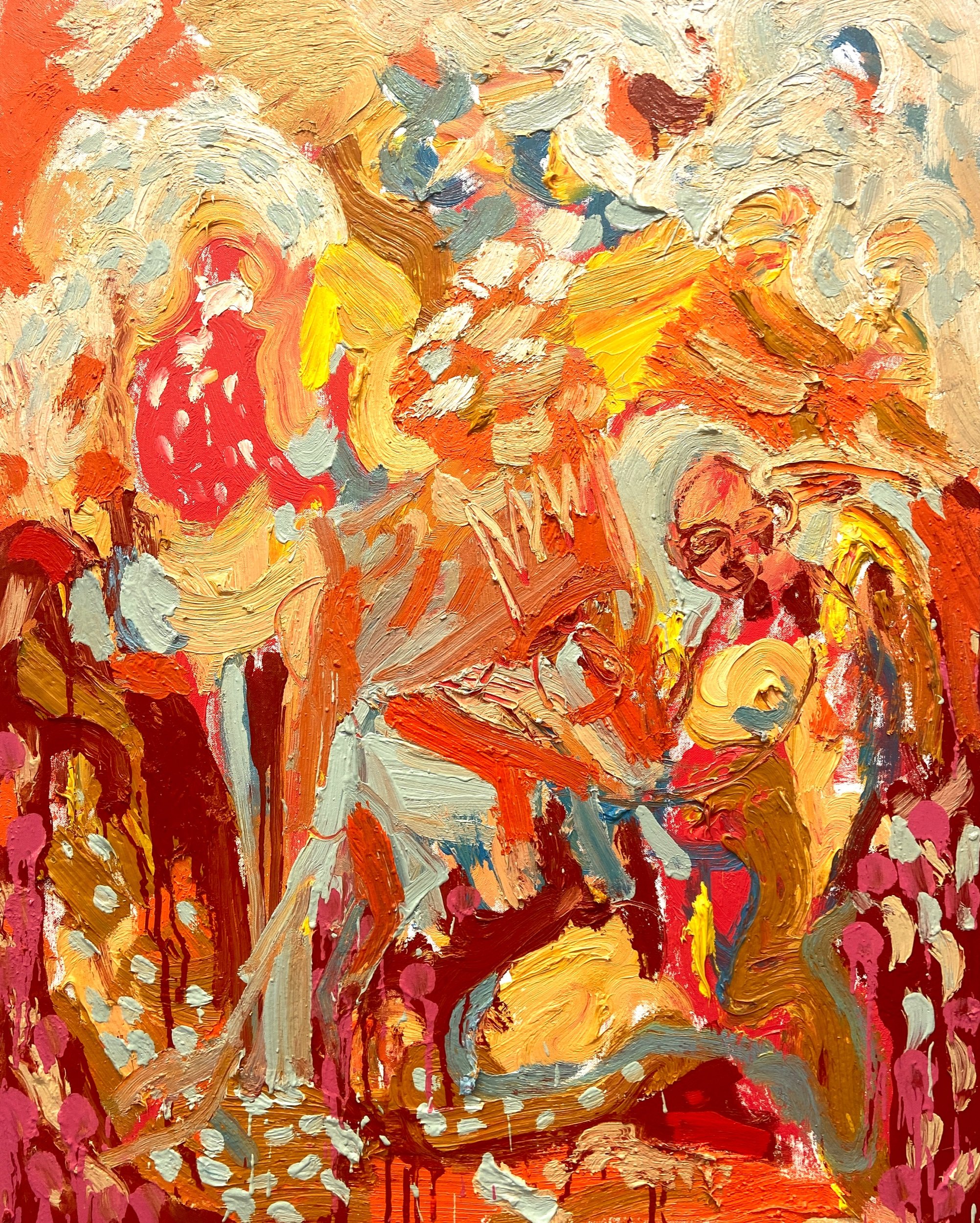 The festival of colour    100-80cm Oil