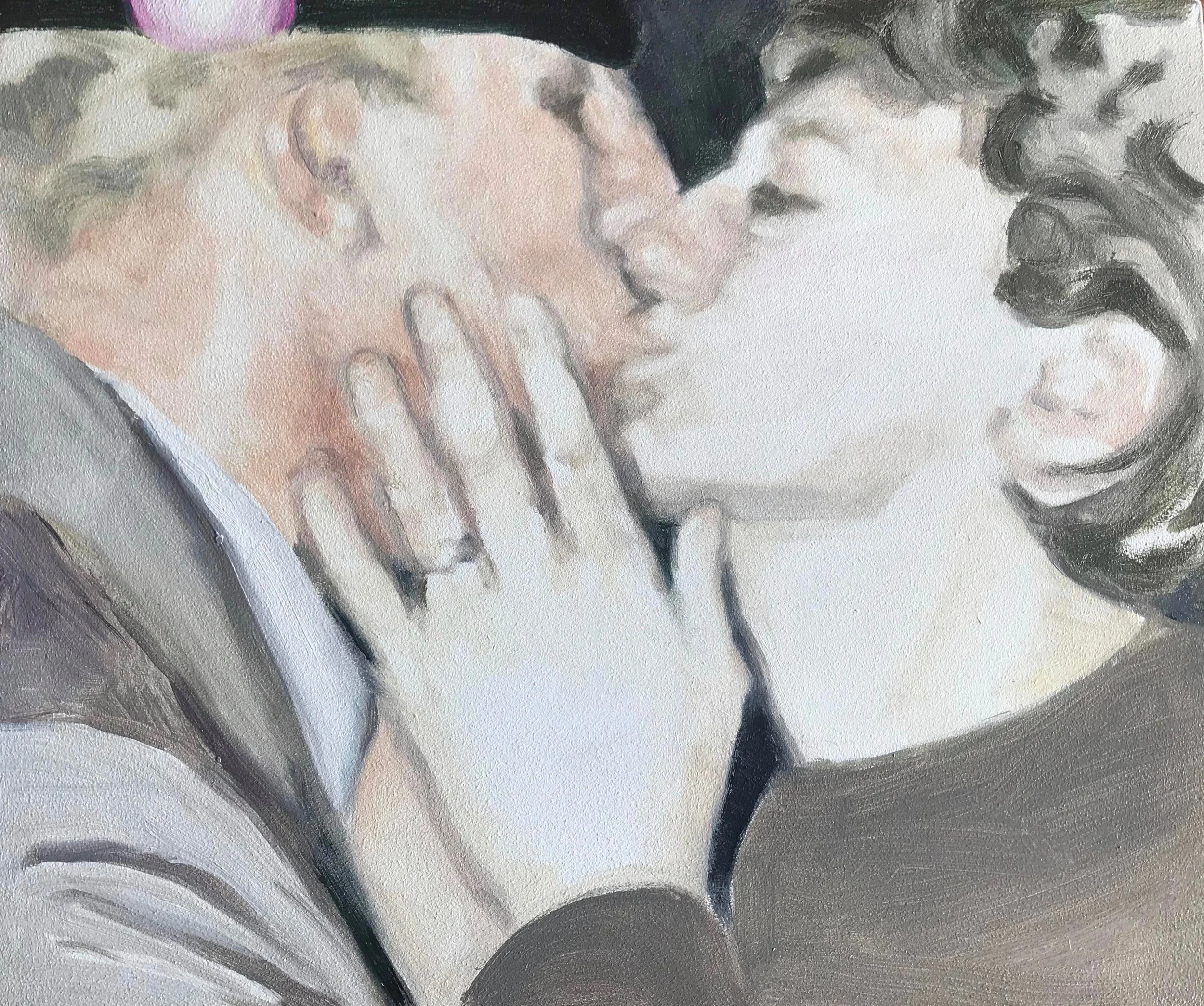 Kiss XXIV, 2018 Oil on panel 25x30cm