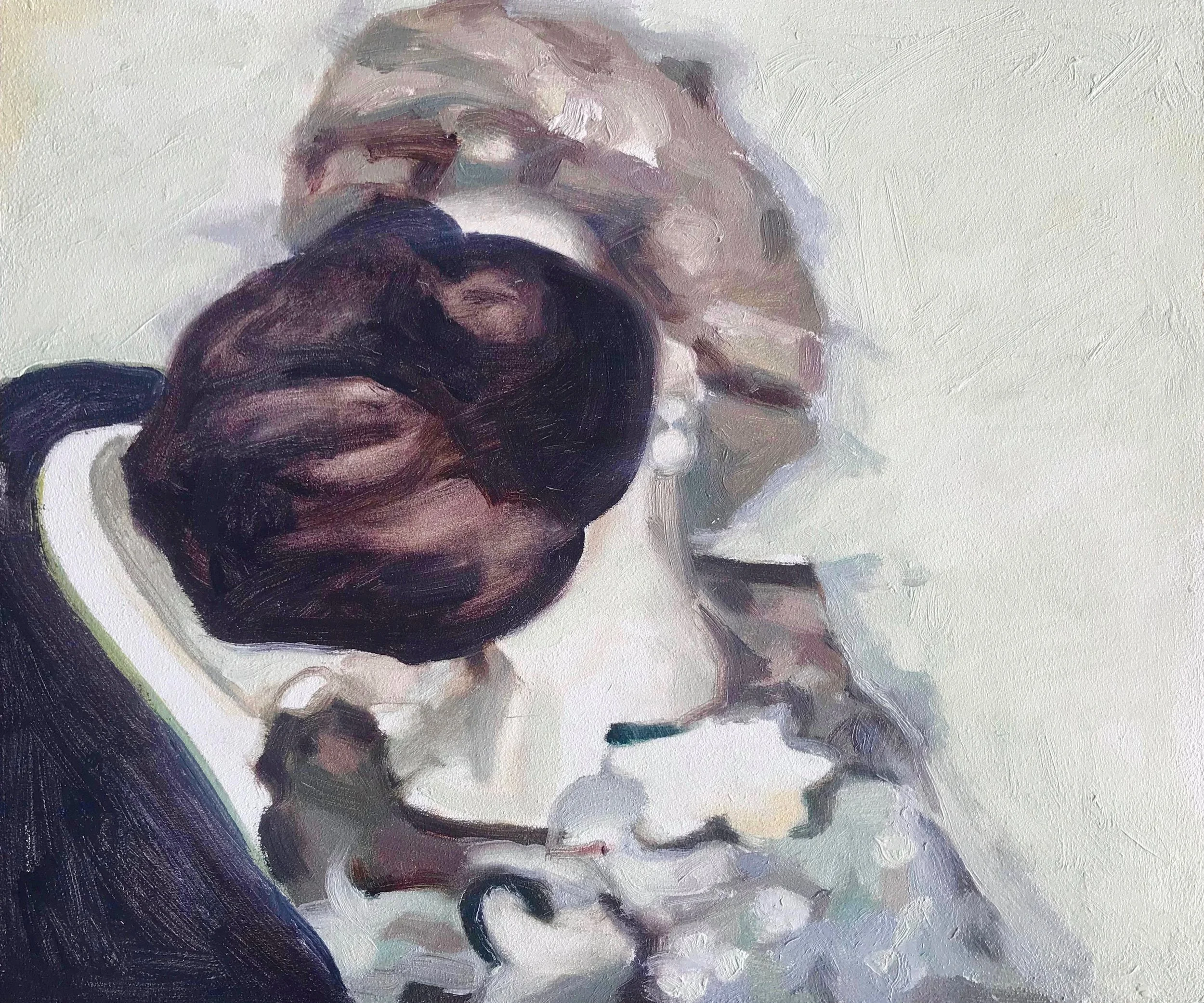 Kiss XVIII, 2018 Oil on panel 25x30cm