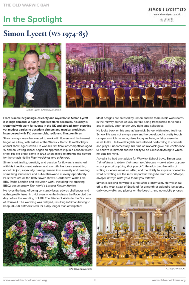 The Old Warwickian Newsletter