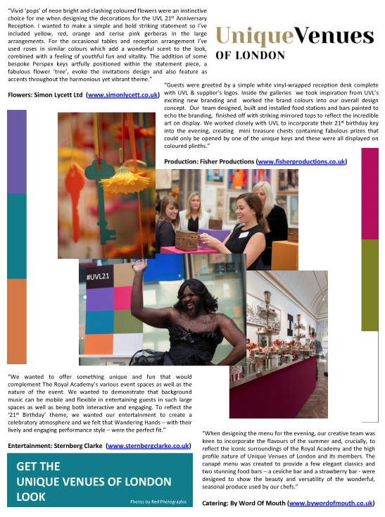 Unique Venues of London