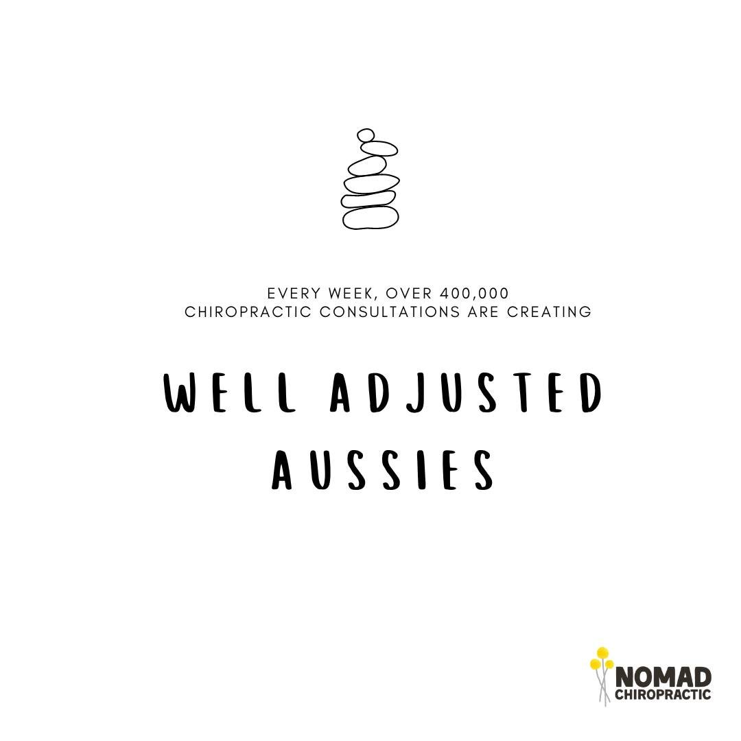 🚀Every week, over 400,000 chiropractic consultations are creating well-adjusted Aussies!
.
If you&rsquo;re among the 1-in-6 Australians suffering back pain, join the National Spinal Health Week &lsquo;Movement&rsquo; and adjust your thinking about s
