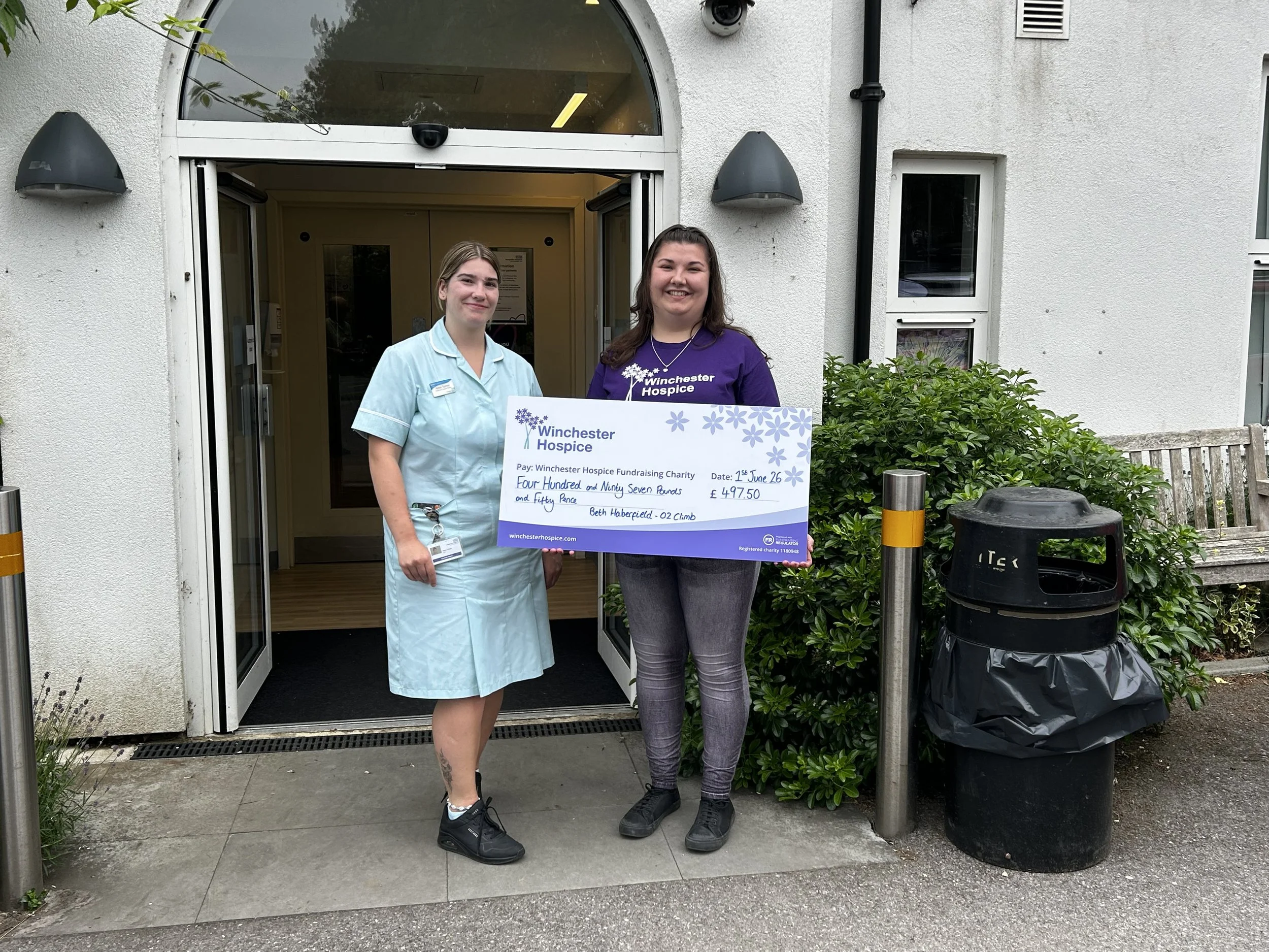 “I wanted to thank Winchester Hospice for everything they did during such a difficult time for me and my family”