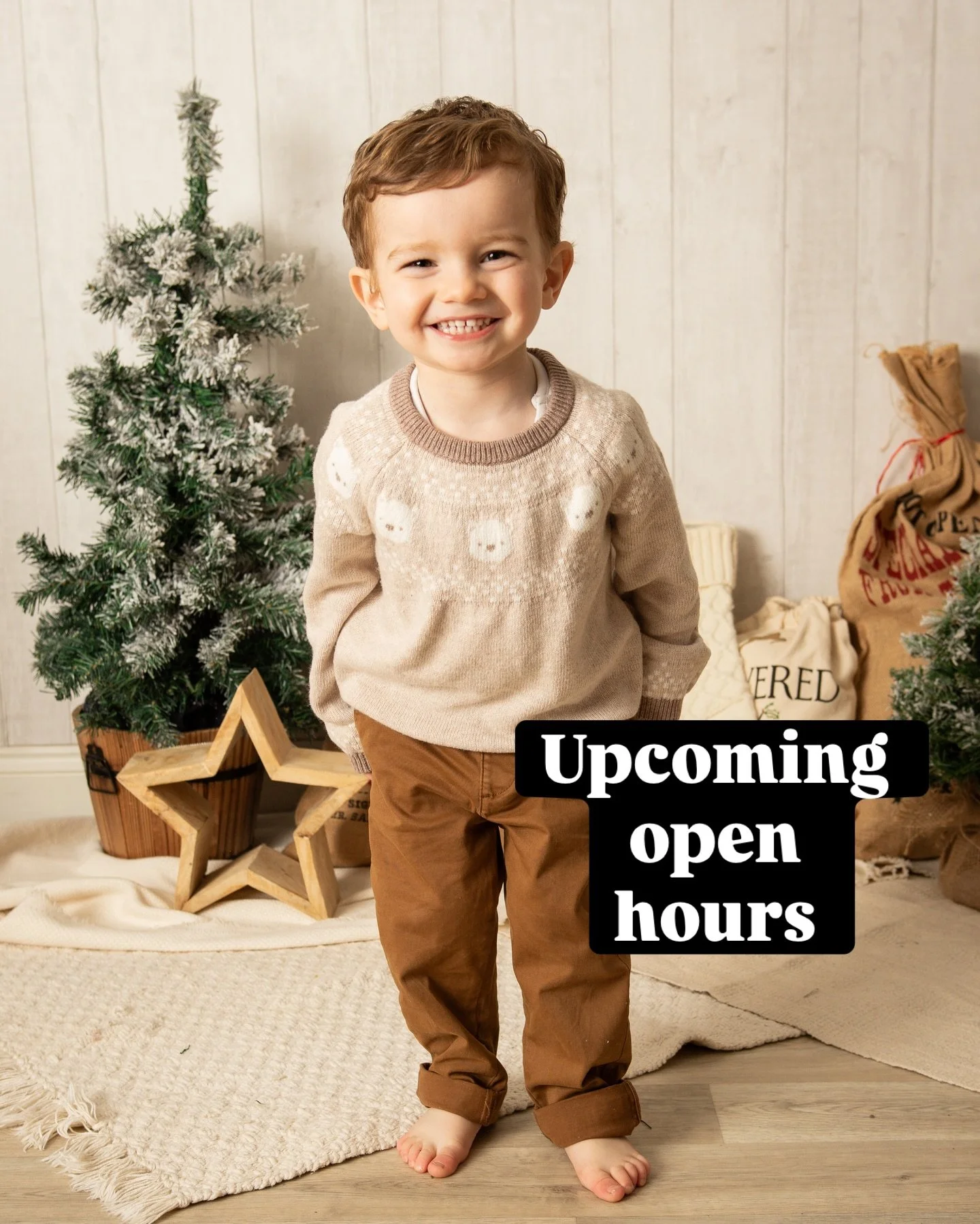 Our open hours in the studio, for those collecting their orders 🗓️