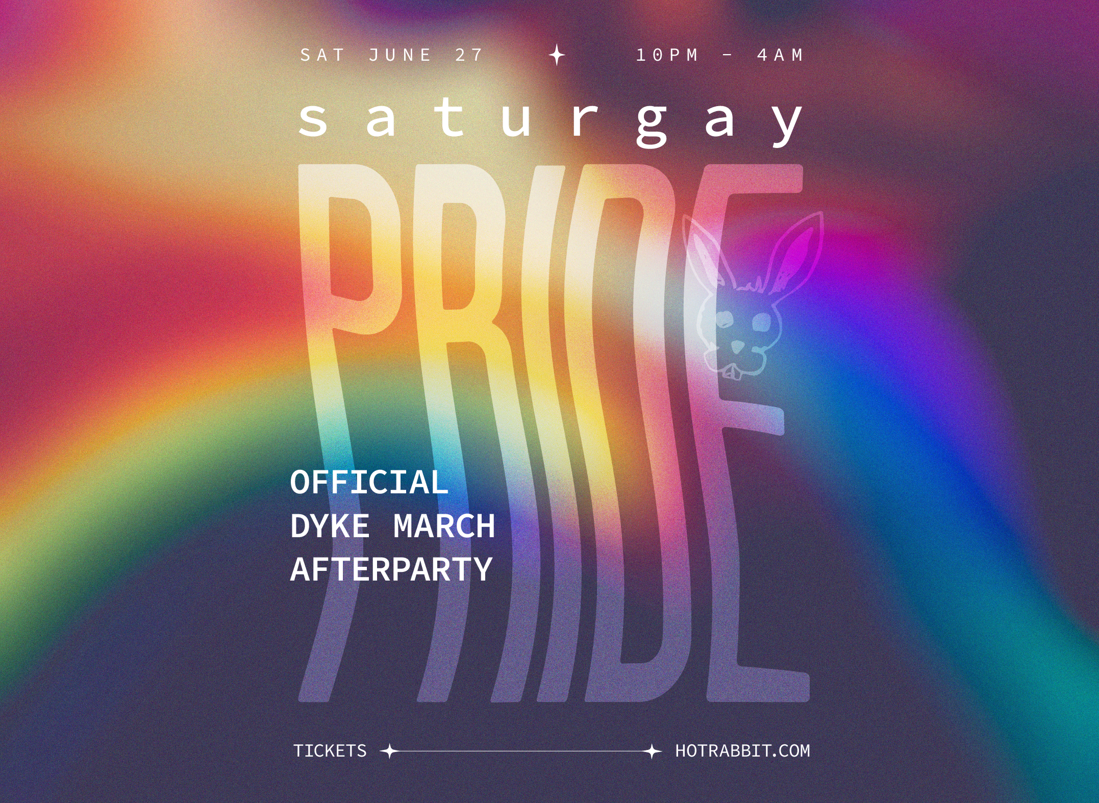 Hot Rabbit’s •• SATURGAY •• The Official NYC Dyke March After Party!