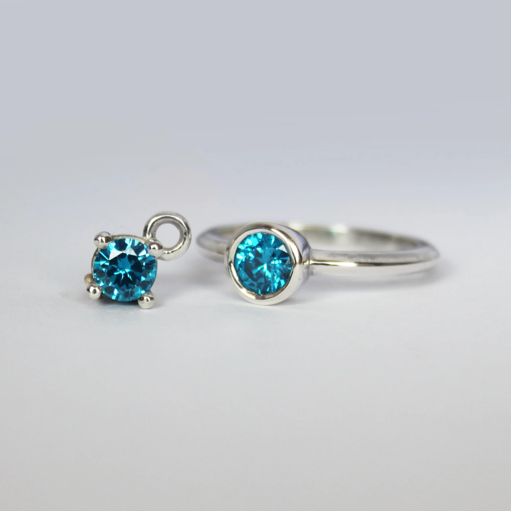 Rub-Over and Claw Setting of Round Stones