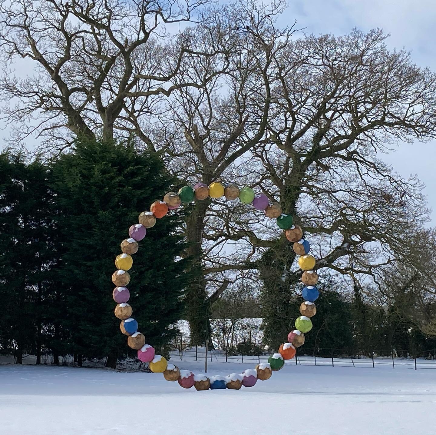Garland Necklace 
.
.
.
.
#colour #wood #sculpture #snow #norfolk #beastfromtheeast