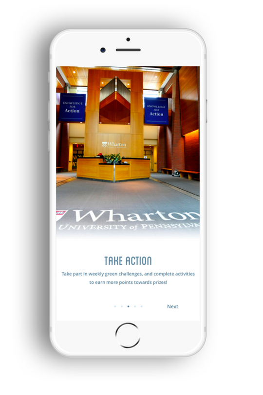 Wharton New User Onboarding Screen : Take Action