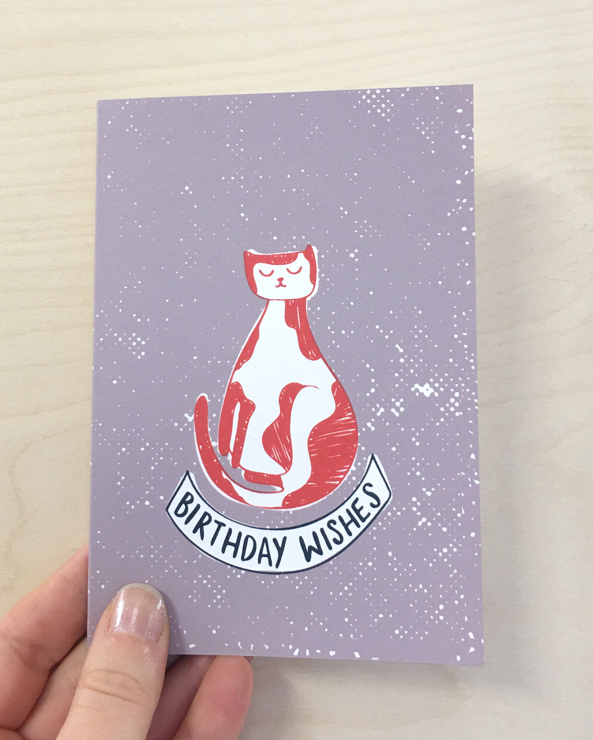 Birthday Wishes Cat Card