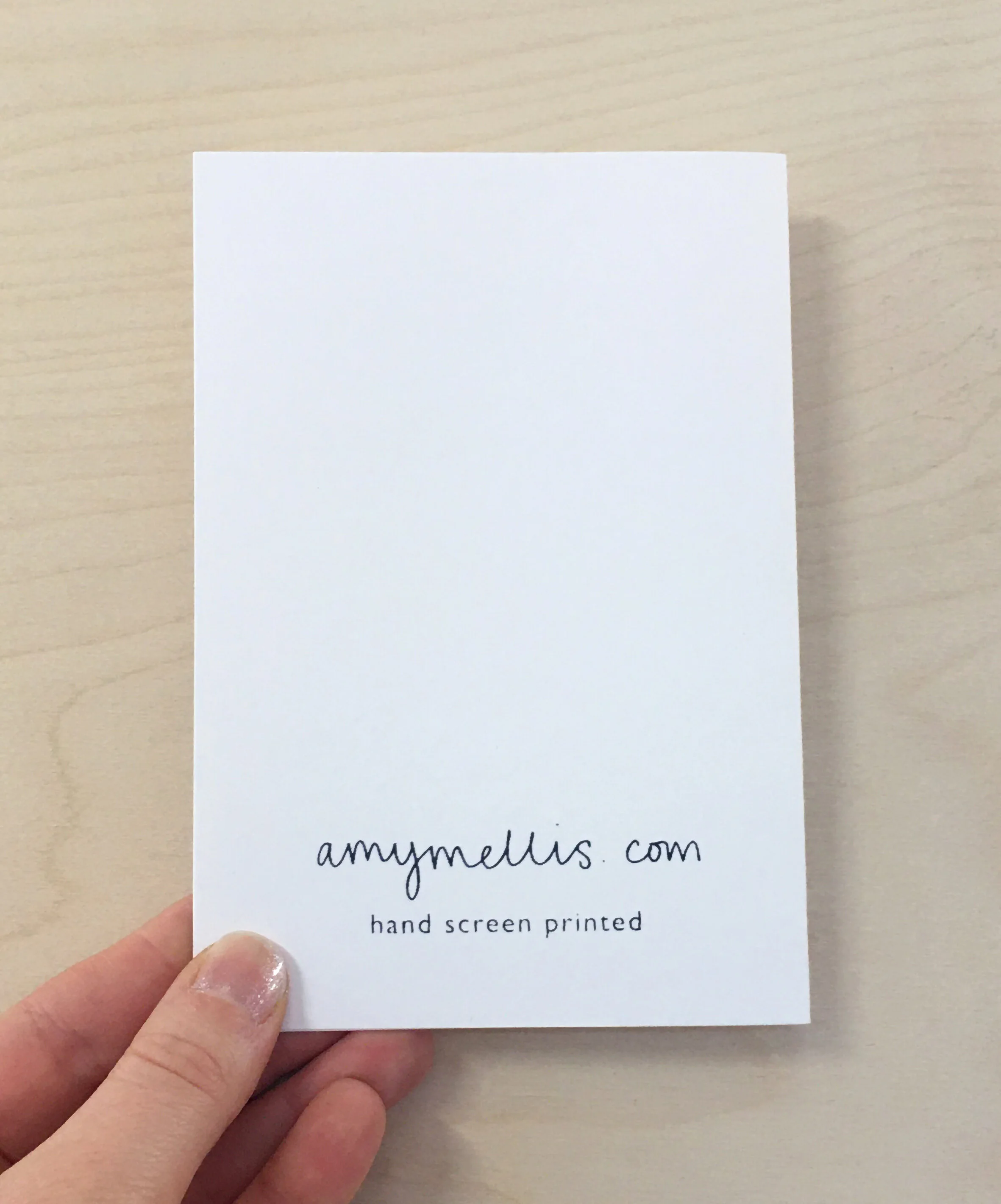 Screen Printed Card Back