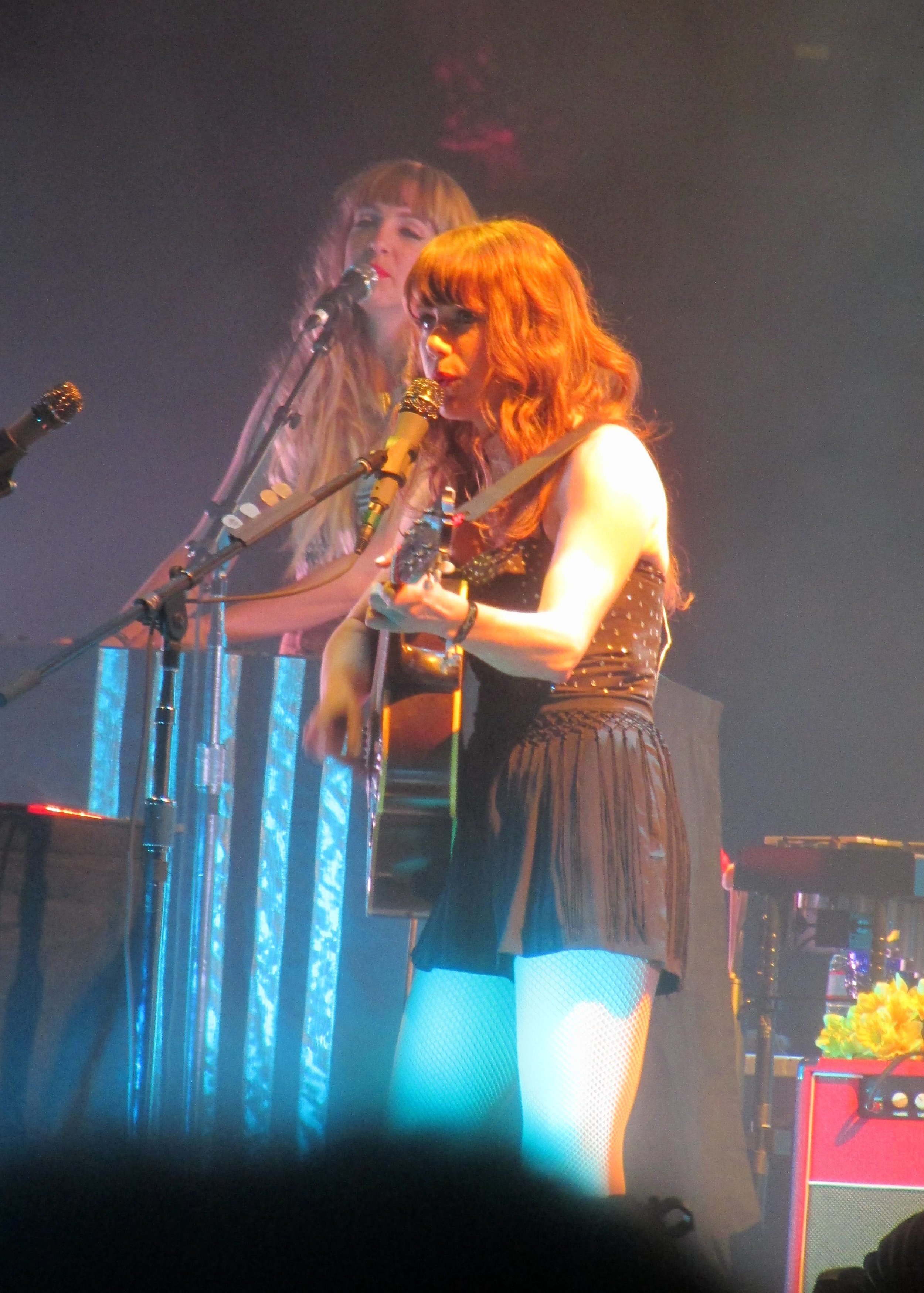 5 - The gorgeous Jenny Lewis, backing vocalist and multi-instrumentalist of The Postal Service.JPG