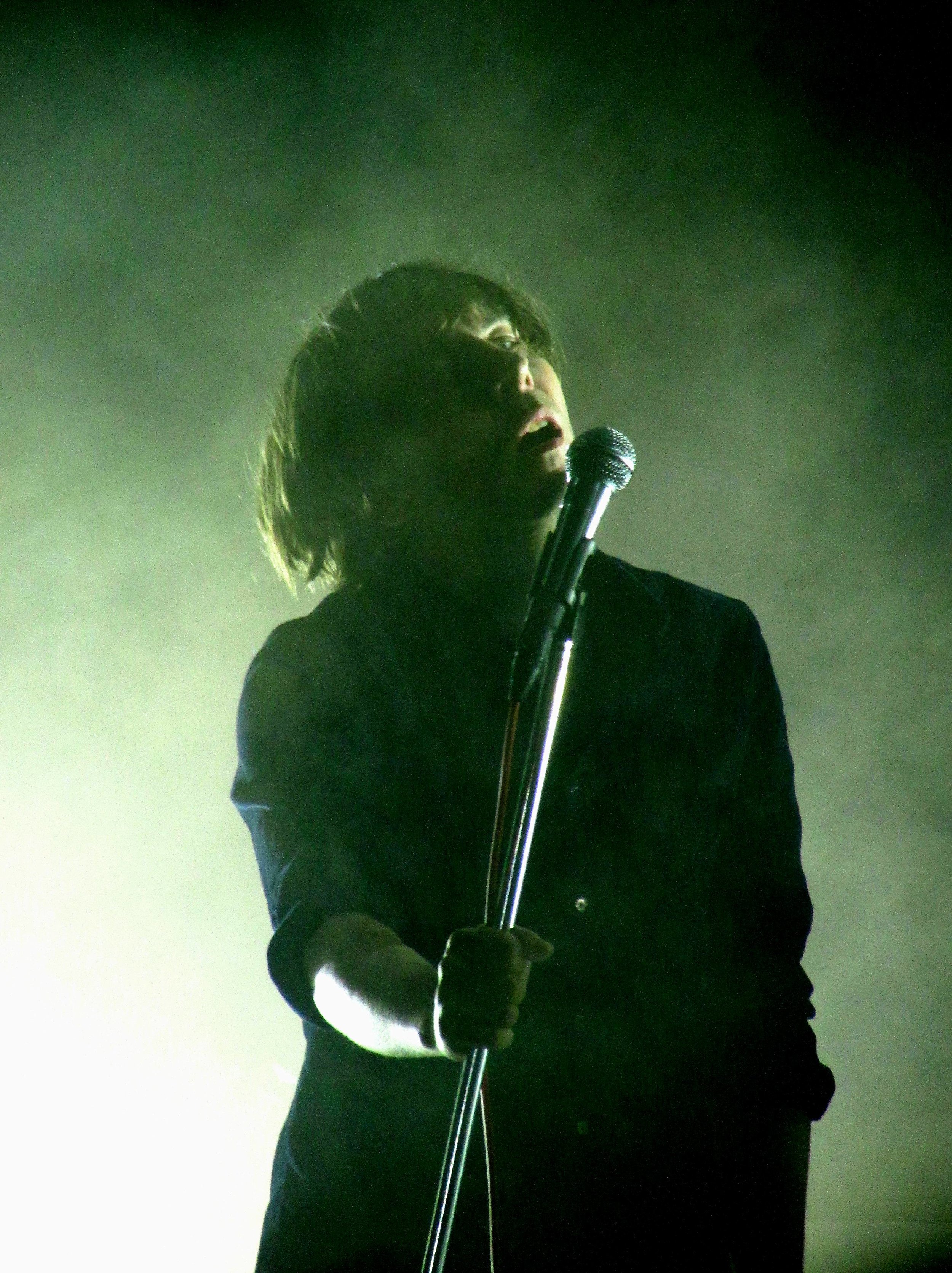 11 - A closeup of lead singer Thomas Mars of  Phoenix.JPG