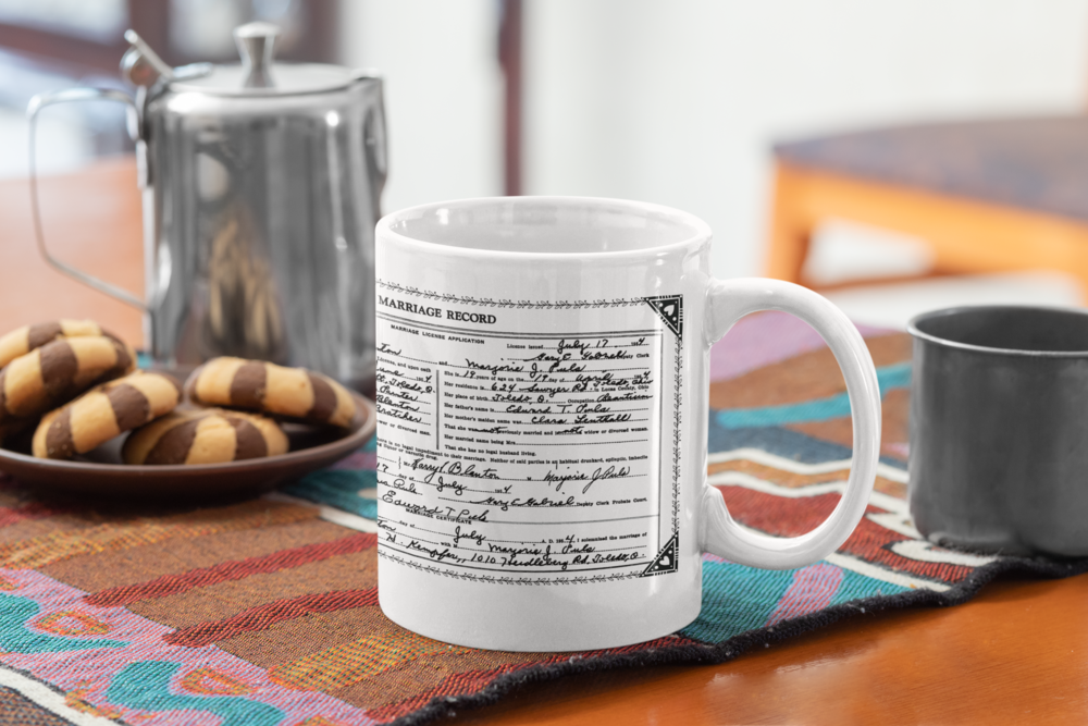 Customized Marriage Record Mug