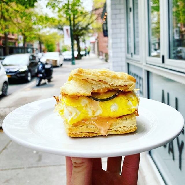 Here&rsquo;s one surefire way to start your week off on the right foot! @littlepecks is open 8a-8p, and they have promised not to keep track of how many egg and cheese biscuits you come back for 🤐 - seems like a win-win!