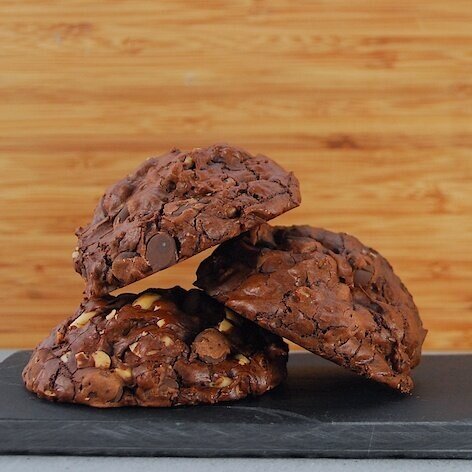 DARK CHOCOLATE NUT COOKIES