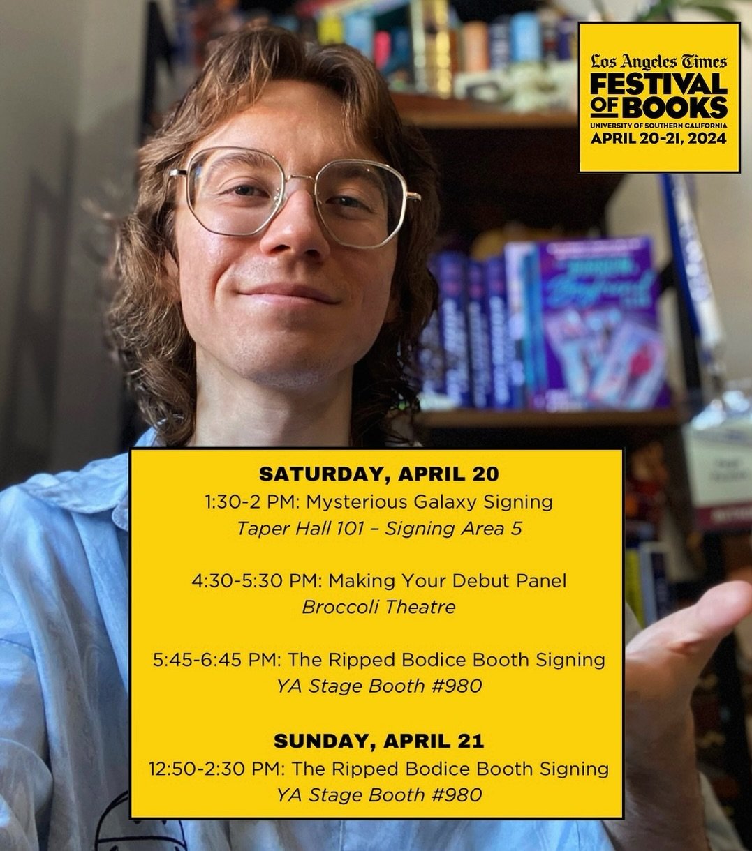 HANG OUT WITH ME AT LA TIMES FESTIVAL OF BOOKS THIS WEEKEND OR ELSE