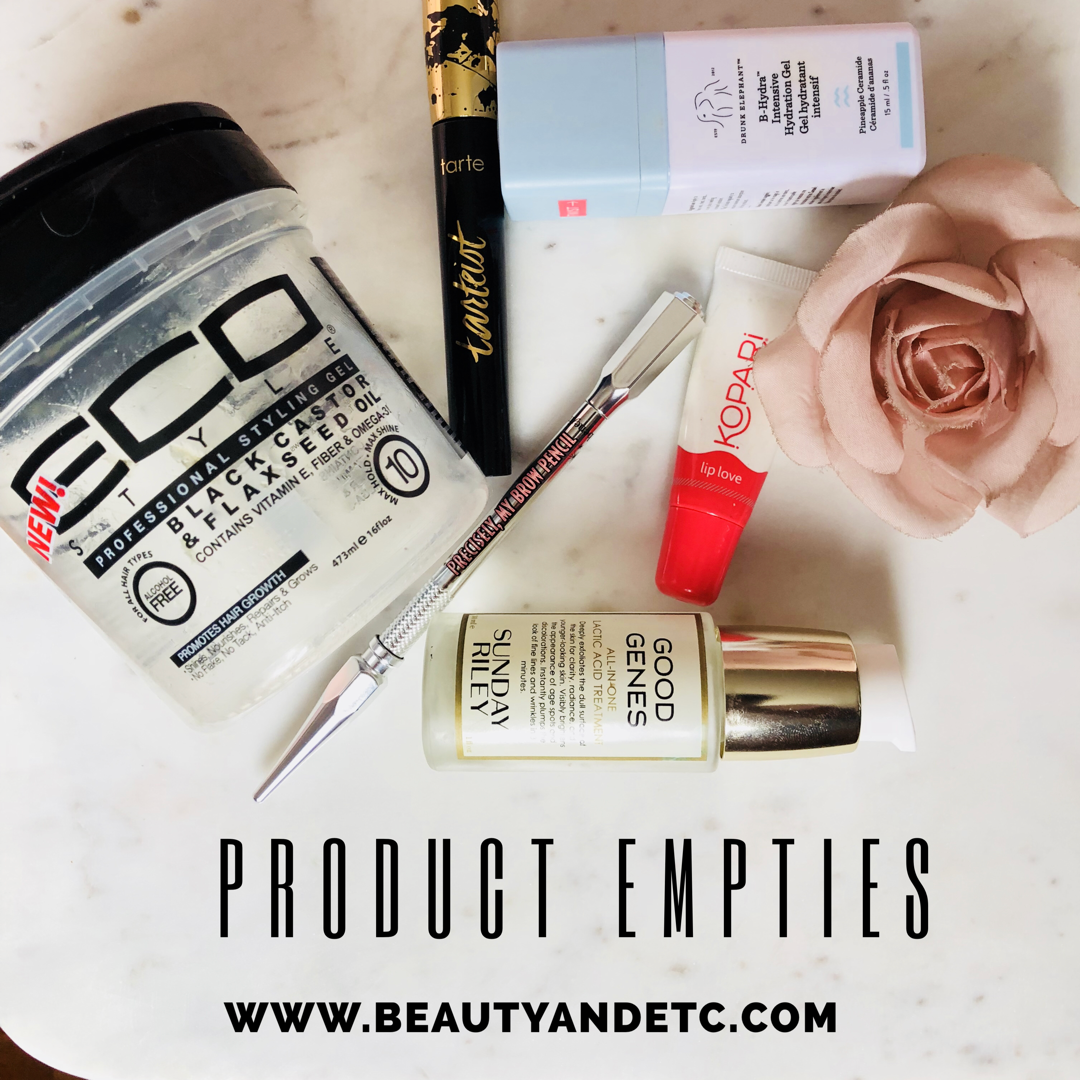 Product Empties - October 2018
