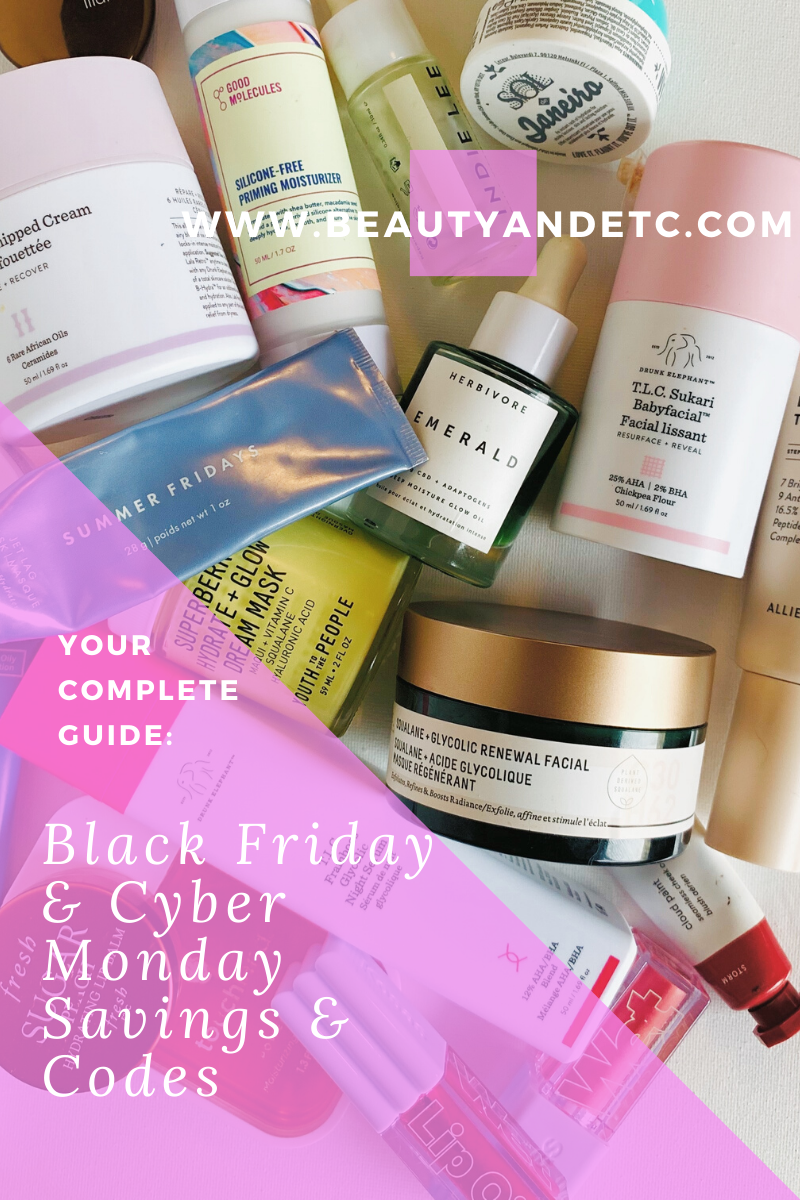Black Friday and Cyber Monday Beauty Deals 2019