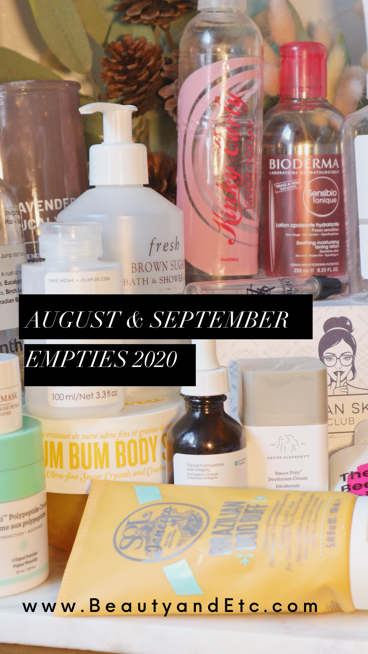 August &amp; September Empties 2020