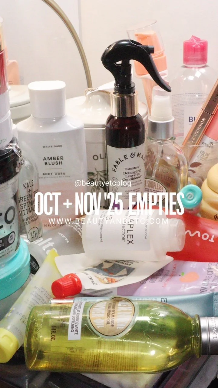 October &amp; November '25 Empties 