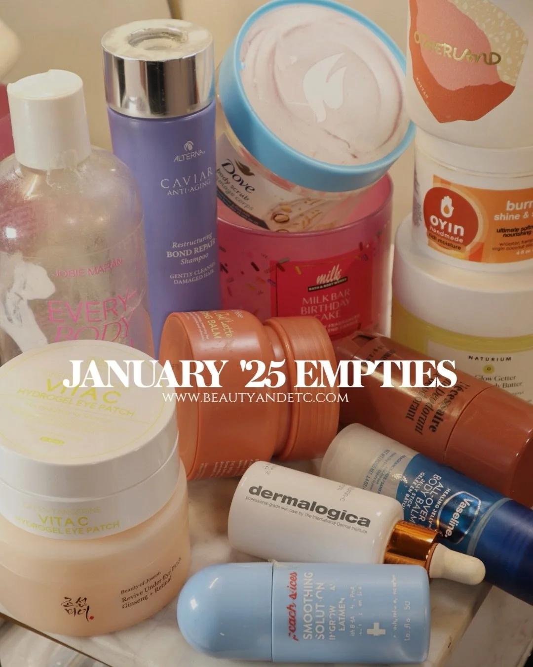 January empties are finally up on the blog &mdash; yes, I&rsquo;m late, but there were too many good (and not-so-good) finishes not to share. If you want the quick reviews, repurchase verdicts, and a little surprise waiting inside 👀 head over to the